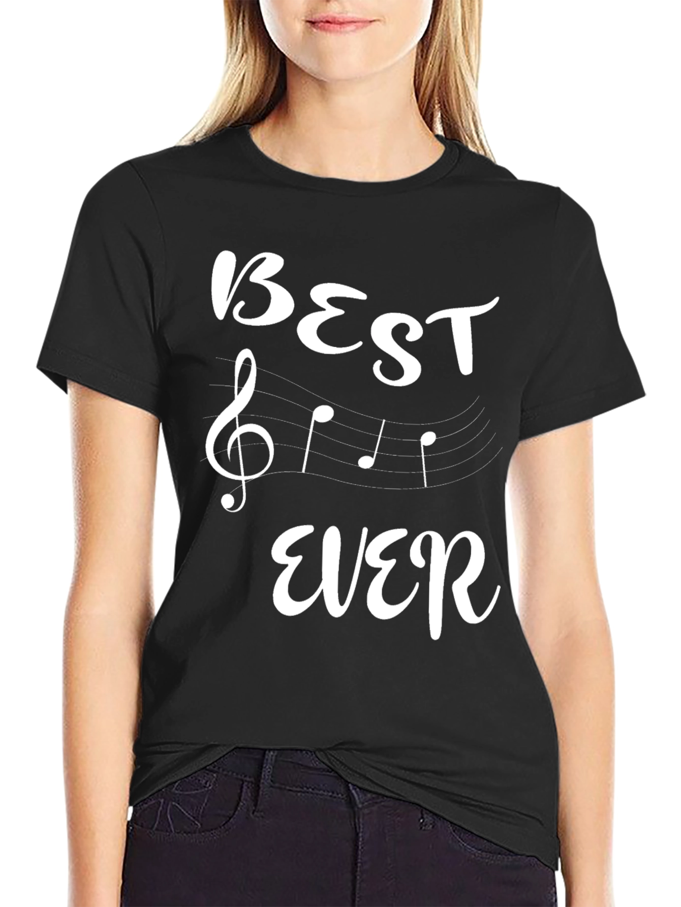 Best Ever Music Lover Black T-Shirt