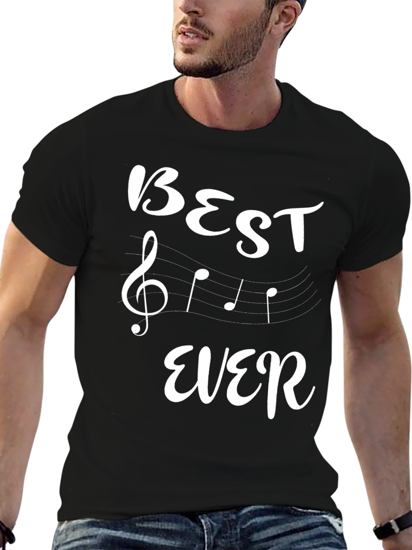 Best Ever Music Lover Black T-Shirt