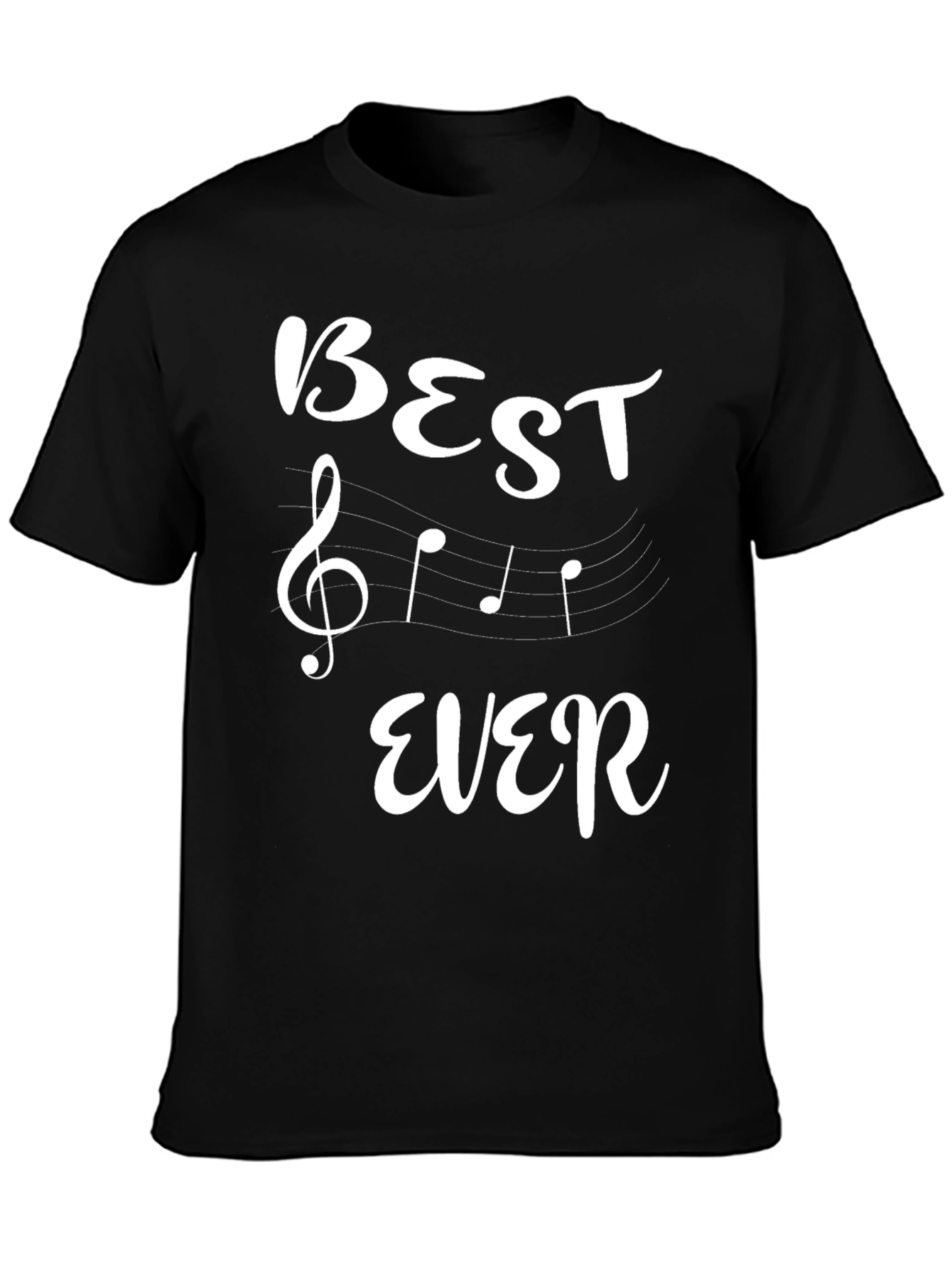 Best Ever Music Lover Black T-Shirt