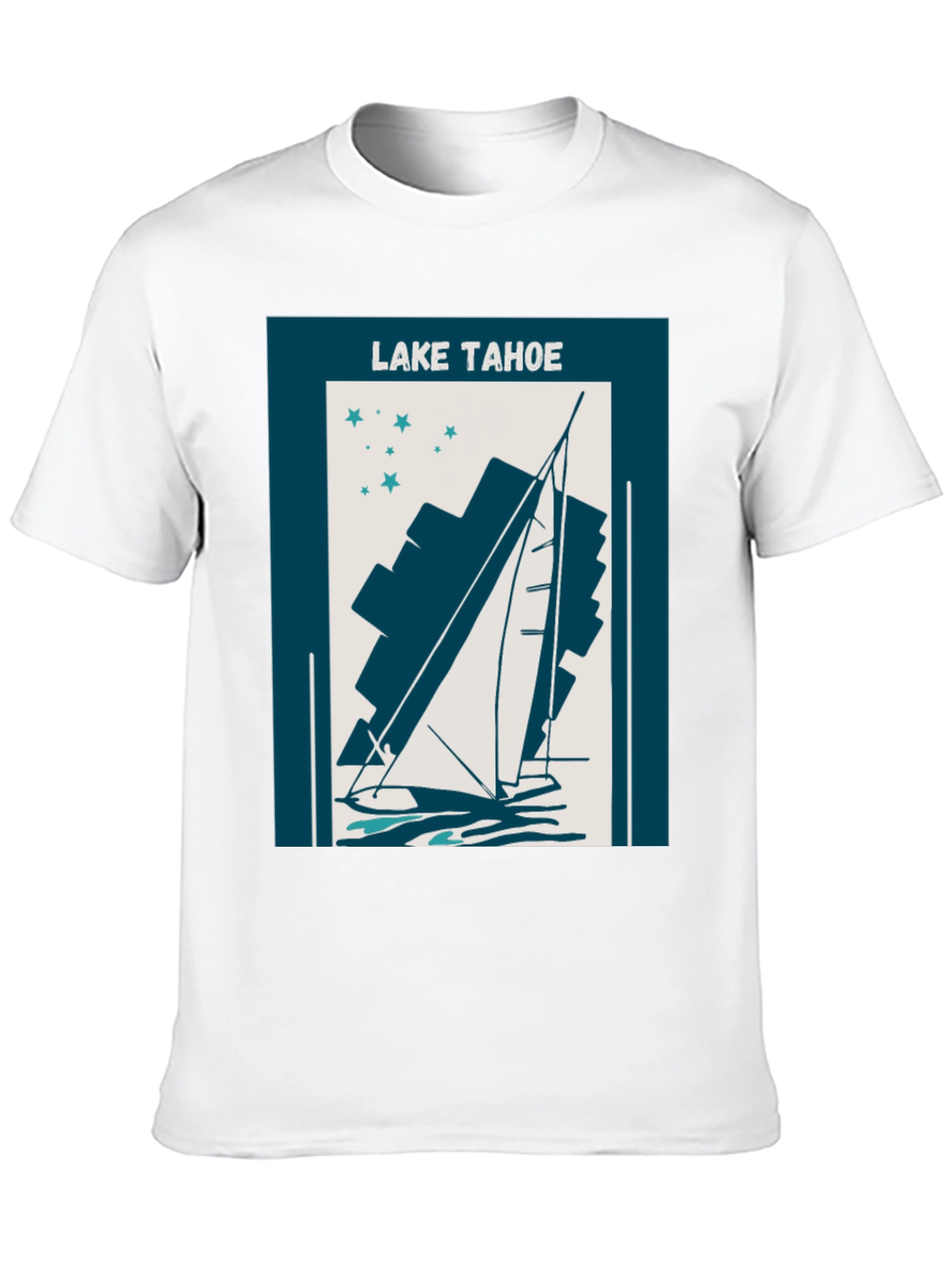 Lake Tahoe Sailboat Graphic Tee