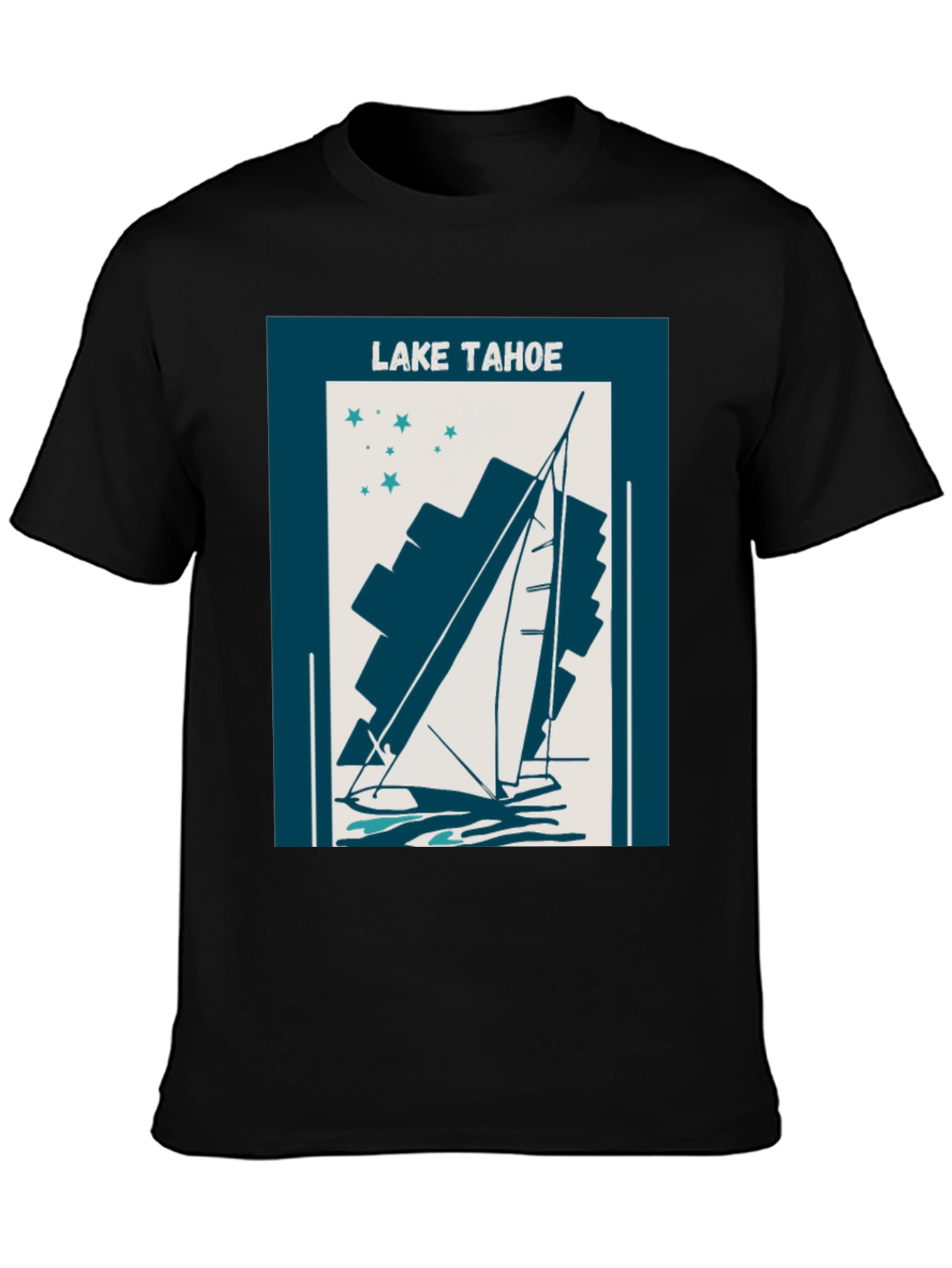 Lake Tahoe Sailboat Graphic Tee