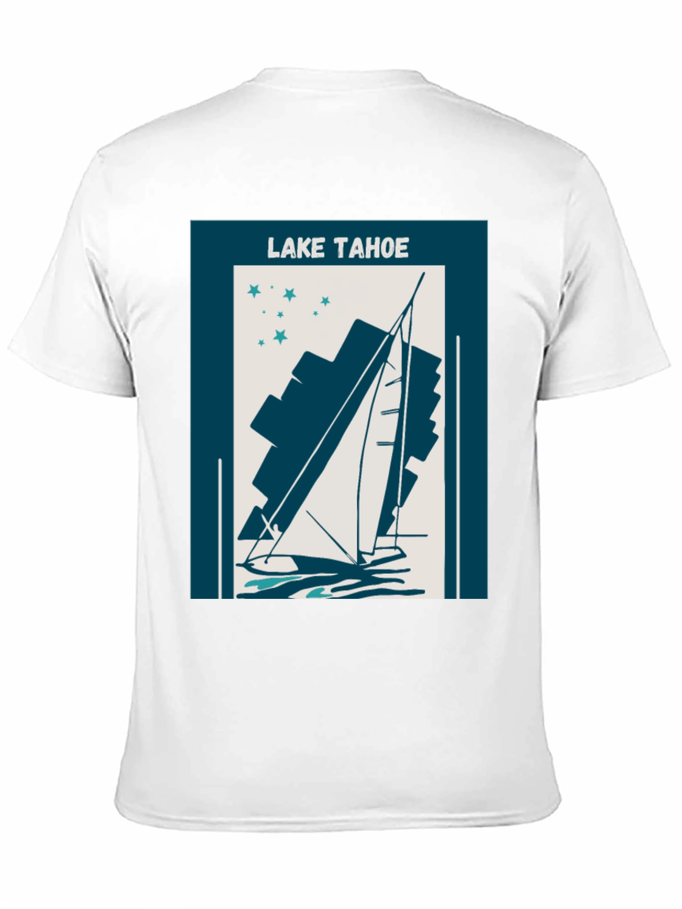 Lake Tahoe Sailboat Graphic Tee