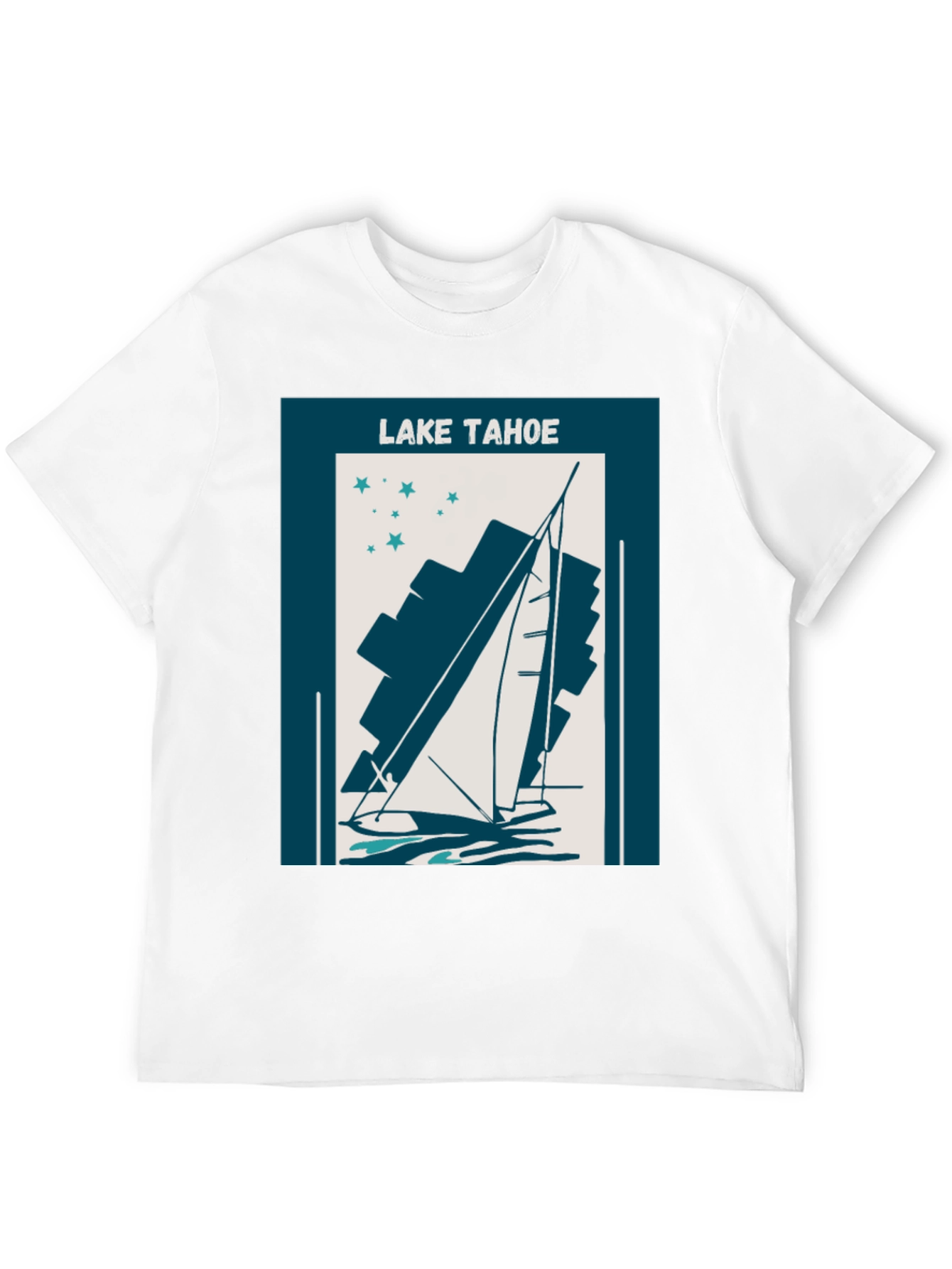 Lake Tahoe Sailboat Graphic Tee