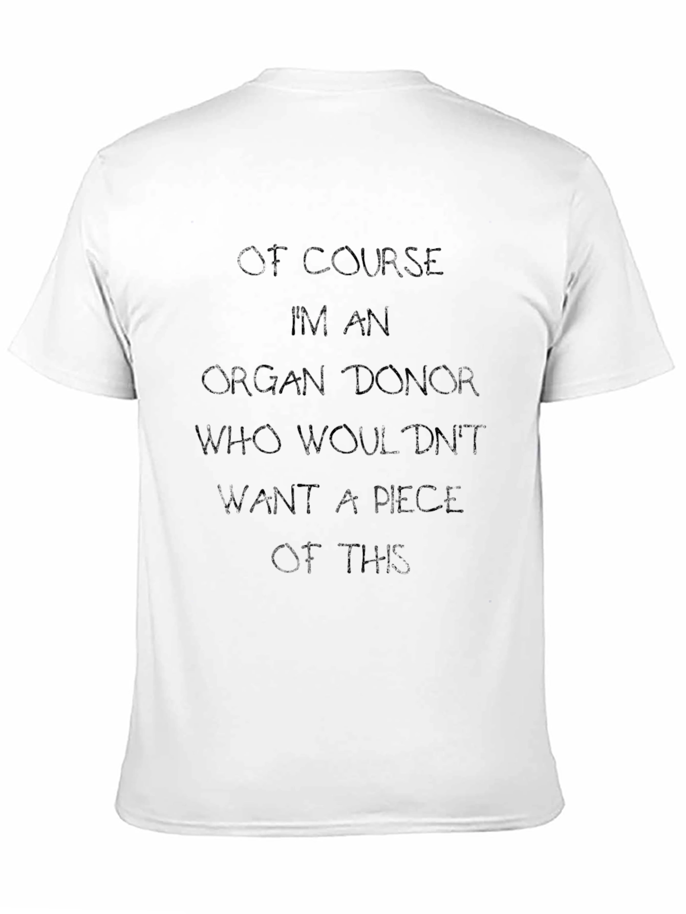Organ Donor Black Graphic T-Shirt