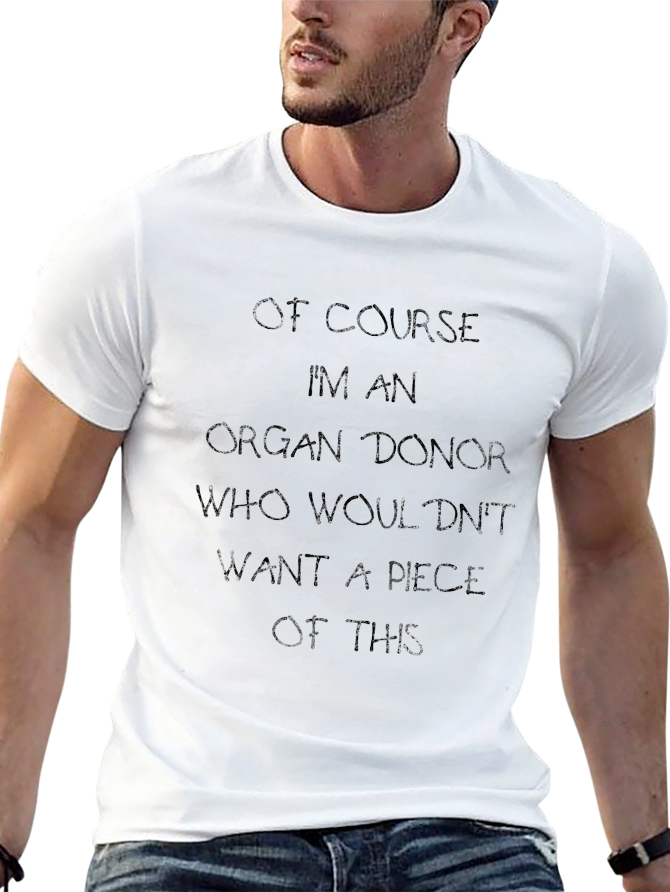 Organ Donor Black Graphic T-Shirt
