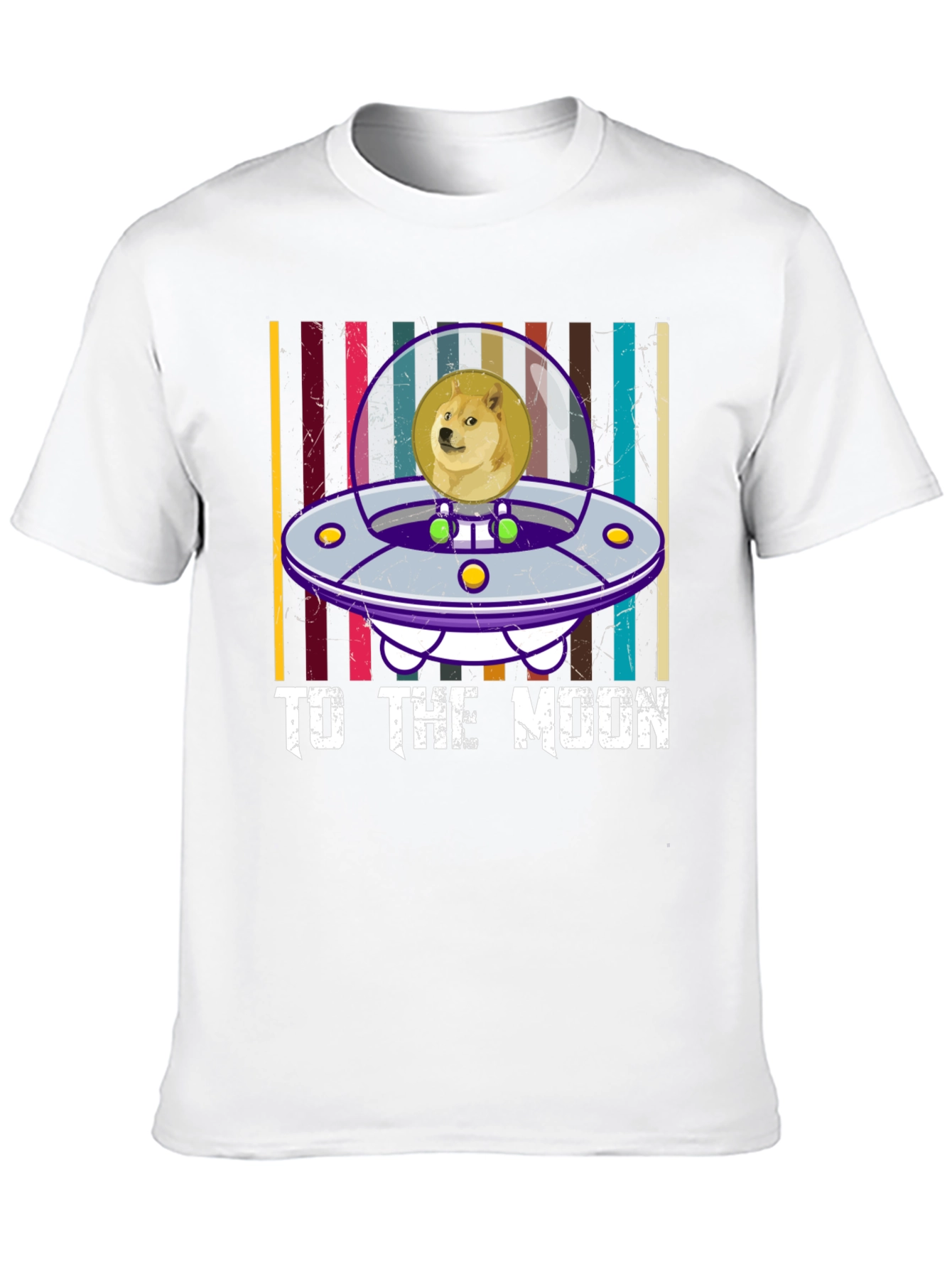 Doge To The Moon UFO Graphic Tee