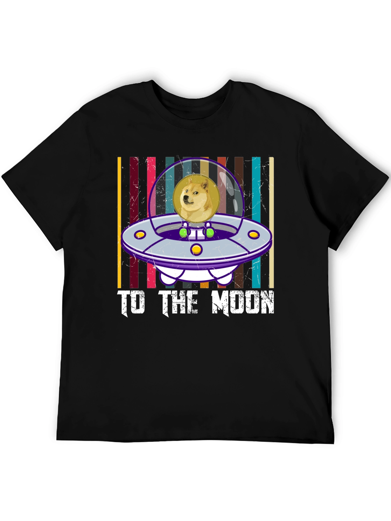 Doge To The Moon UFO Graphic Tee