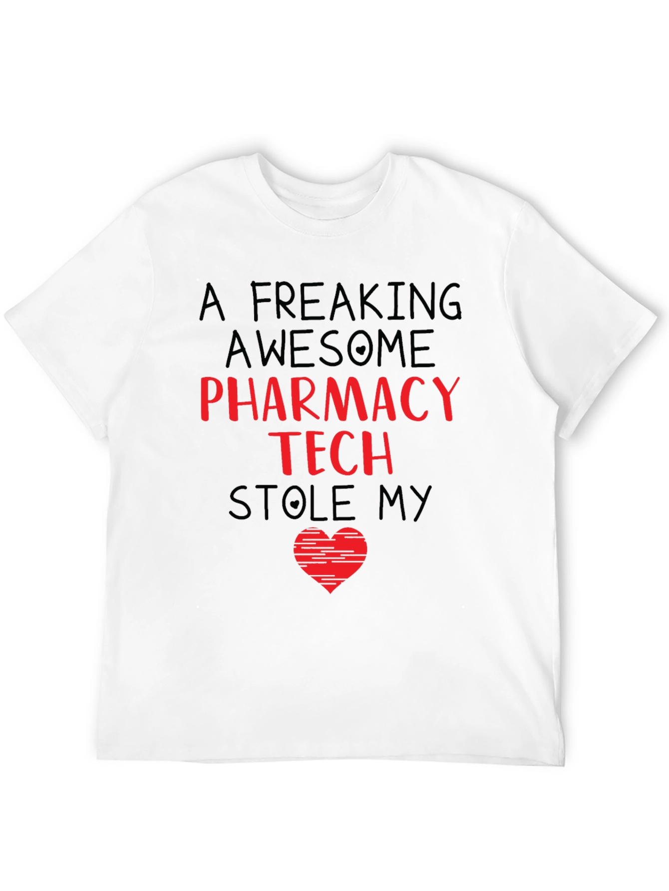 Pharmacy Tech Stole My Heart Graphic T-Shirt