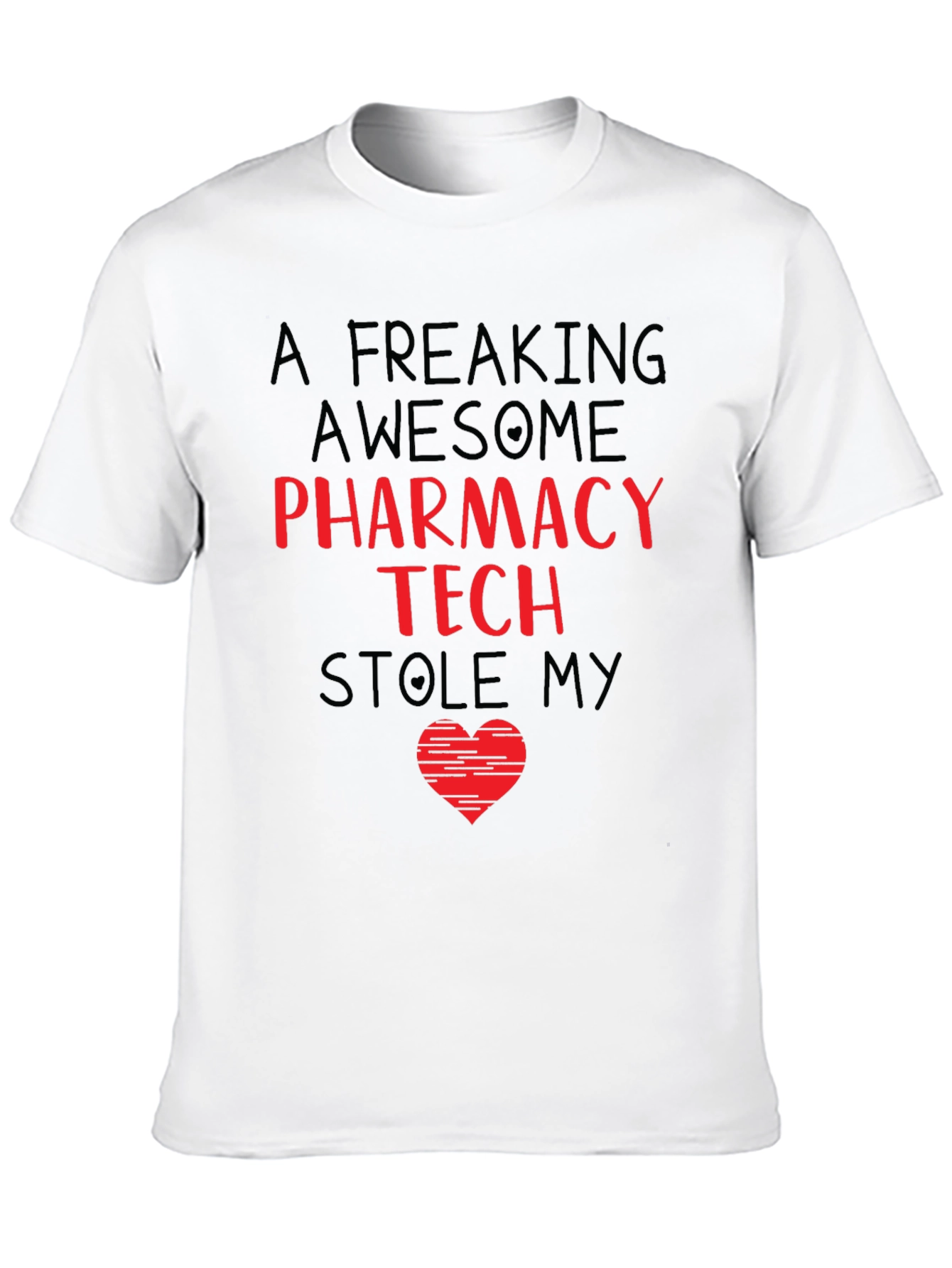 Pharmacy Tech Stole My Heart Graphic T-Shirt
