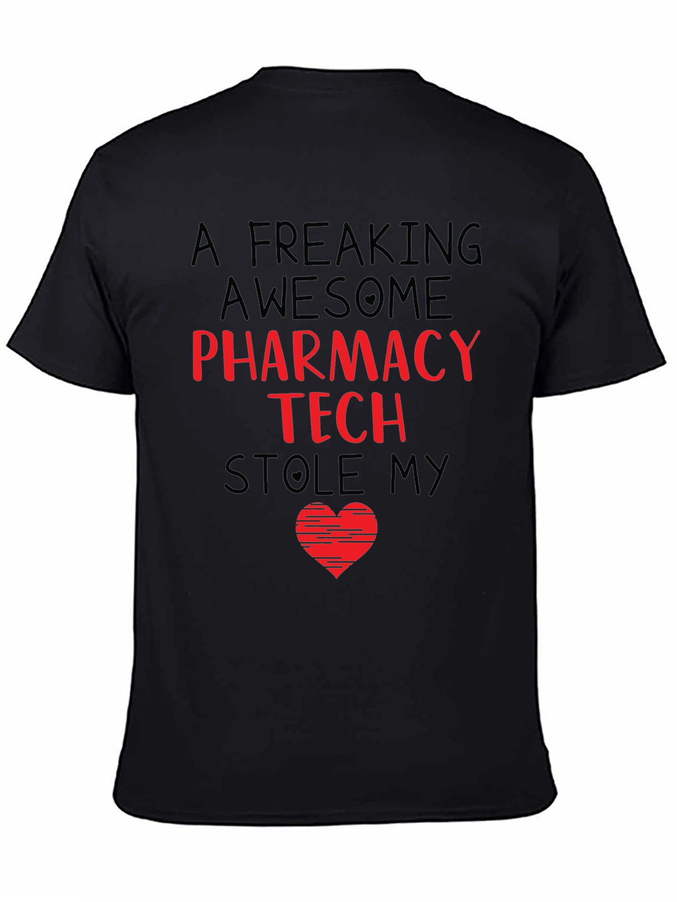 Pharmacy Tech Stole My Heart Graphic T-Shirt