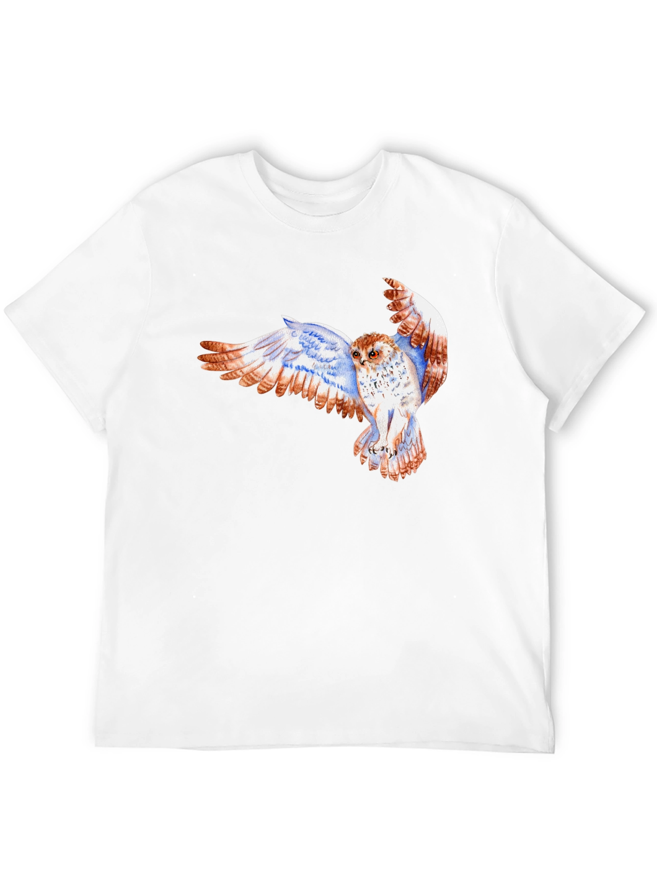 Owl Print Black T-Shirt