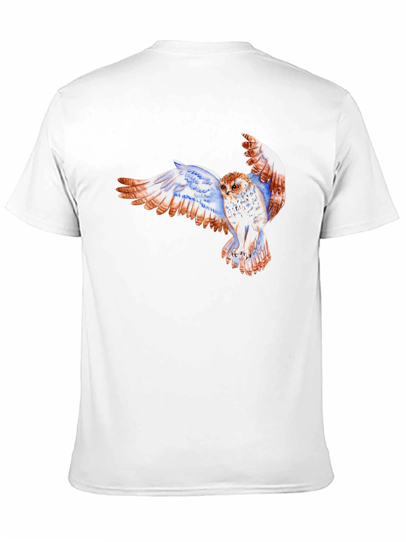 Owl Print Black T-Shirt