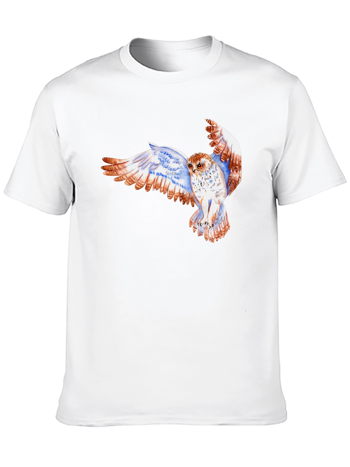 Owl Print Black T-Shirt