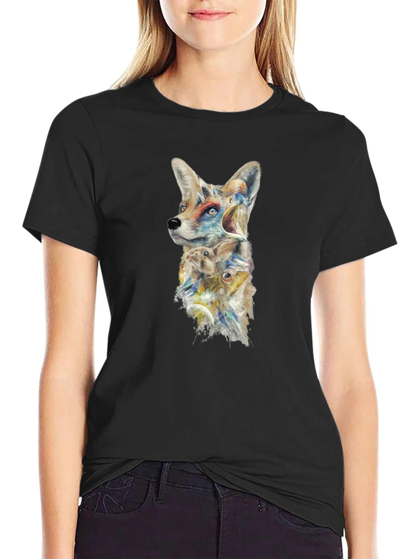 Animal Fusion Graphic Tee - Black