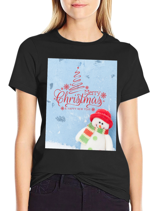 Festive Christmas Snowman T-Shirt