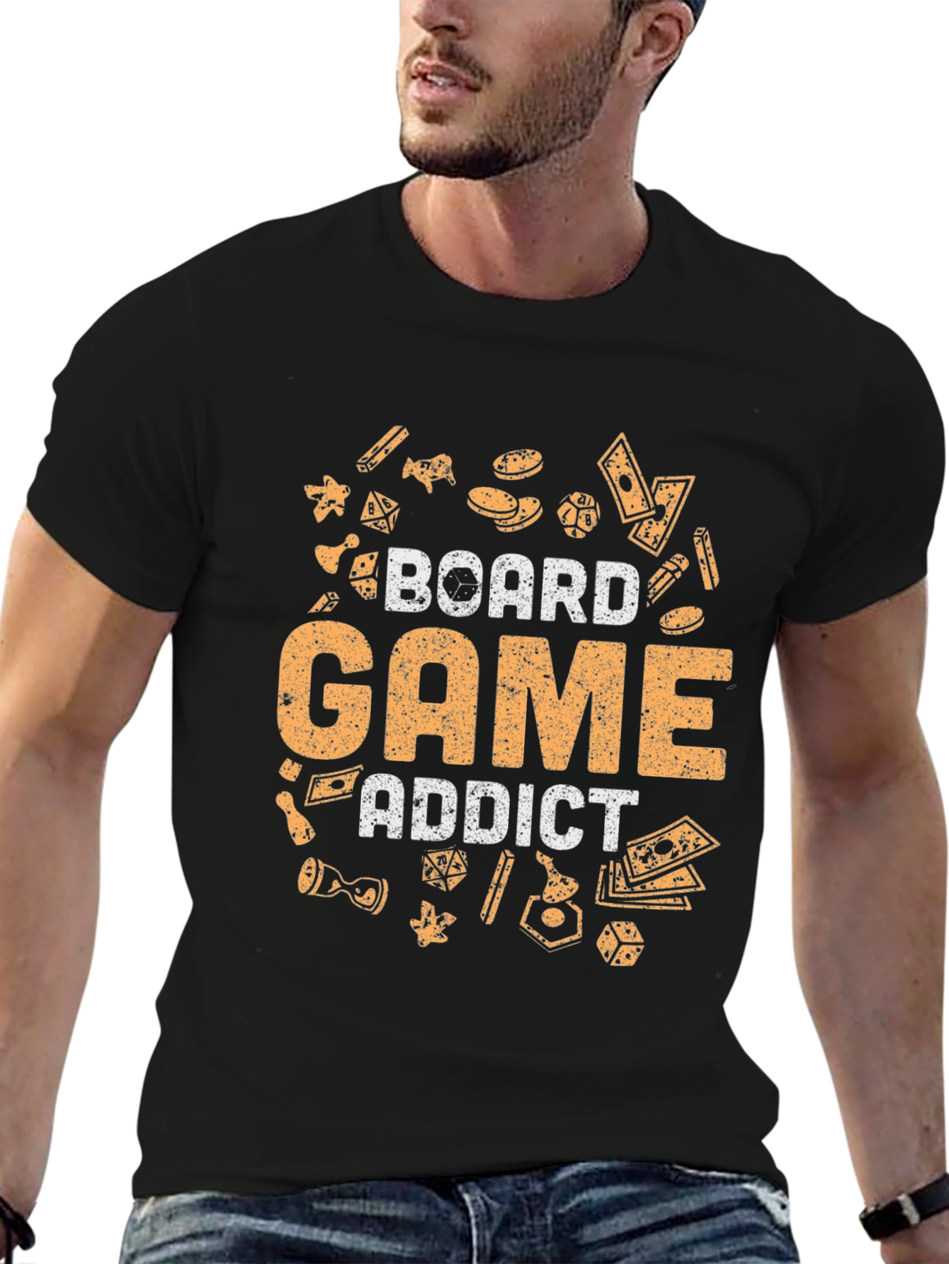 Board Game Addict Graphic T-Shirt - Unisex