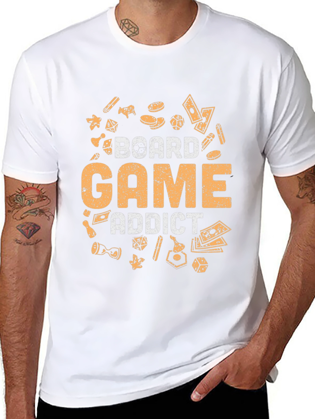 Board Game Addict Graphic T-Shirt - Unisex