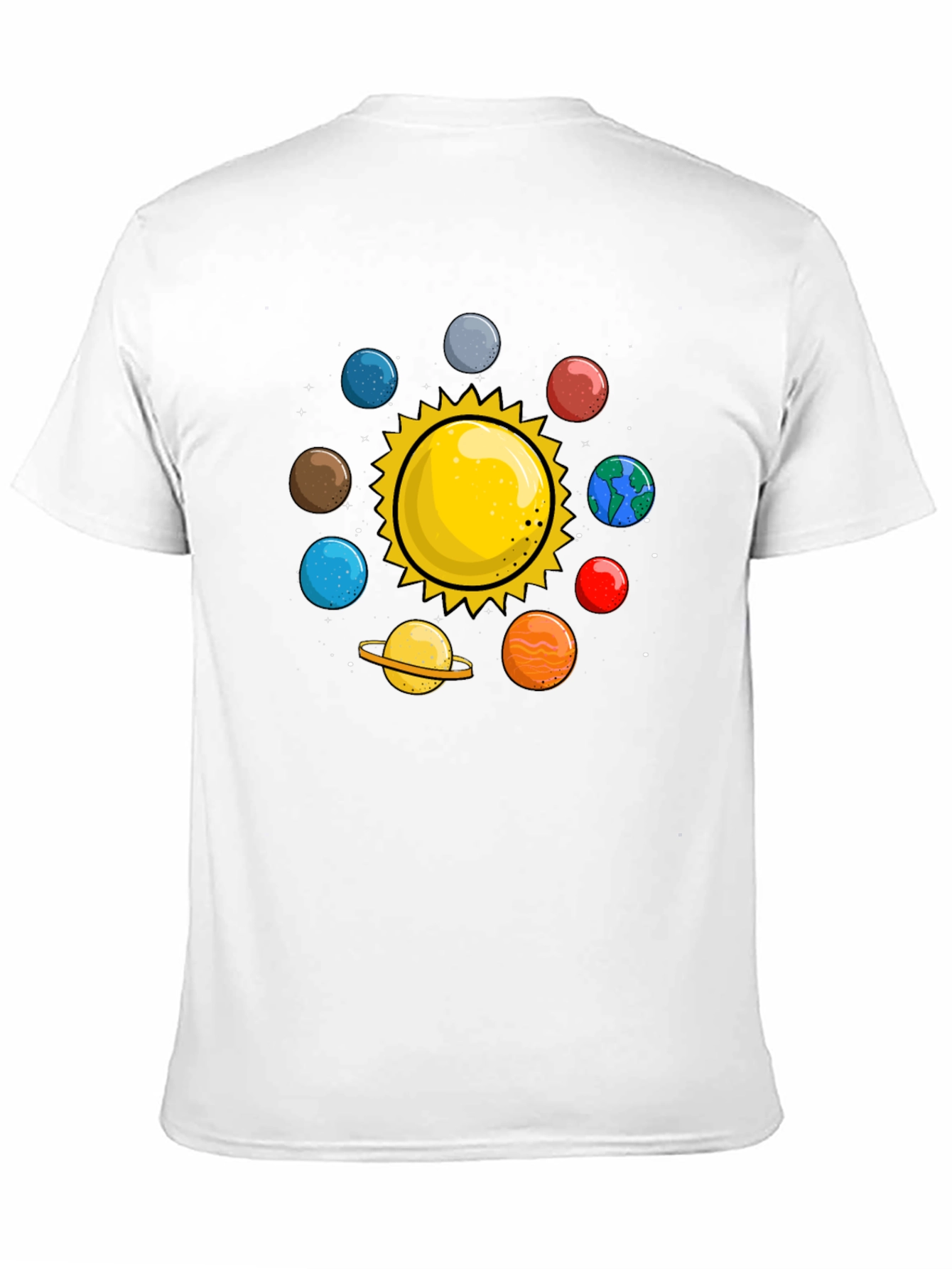 Solar System T-Shirt - Planets Graphic Tee