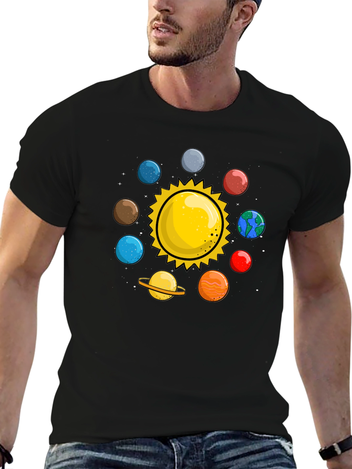 Solar System T-Shirt - Planets Graphic Tee