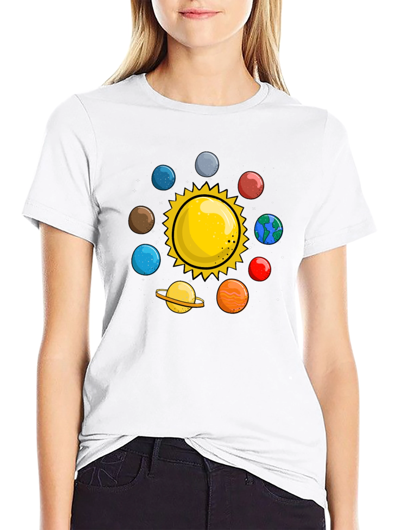 Solar System T-Shirt - Planets Graphic Tee