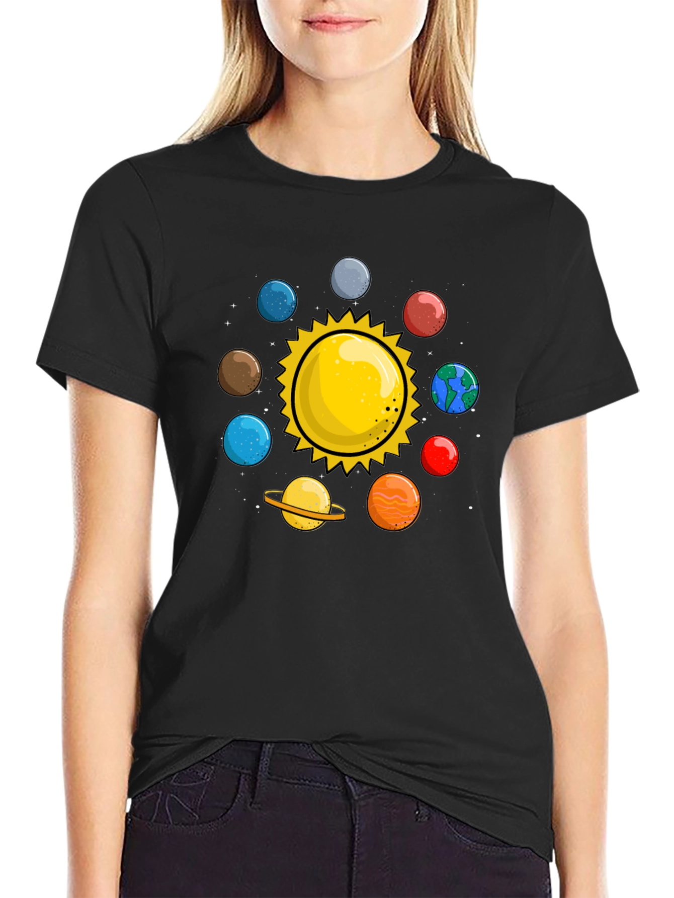 Solar System T-Shirt - Planets Graphic Tee