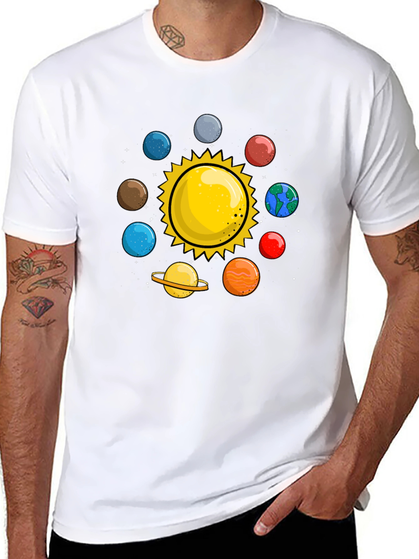 Solar System T-Shirt - Planets Graphic Tee