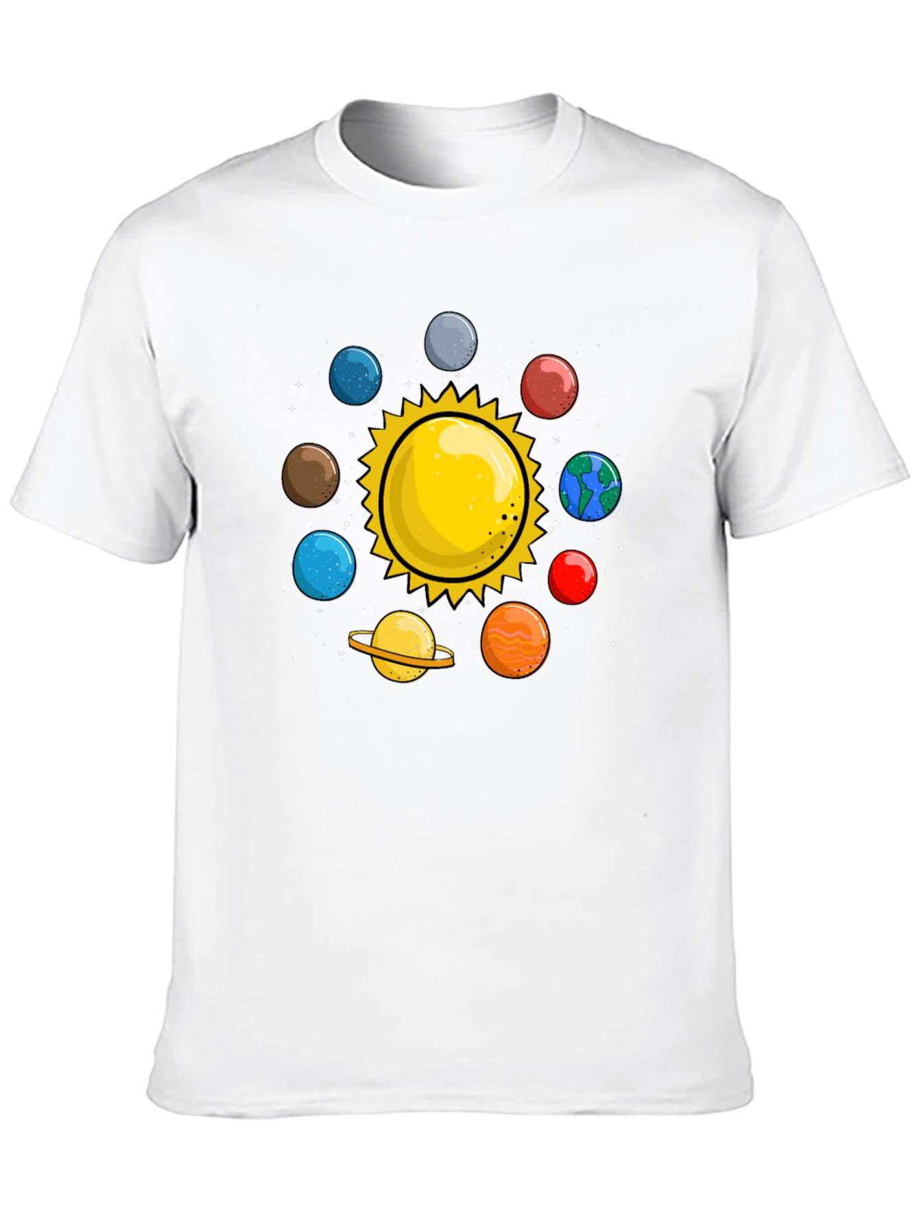 Solar System T-Shirt - Planets Graphic Tee