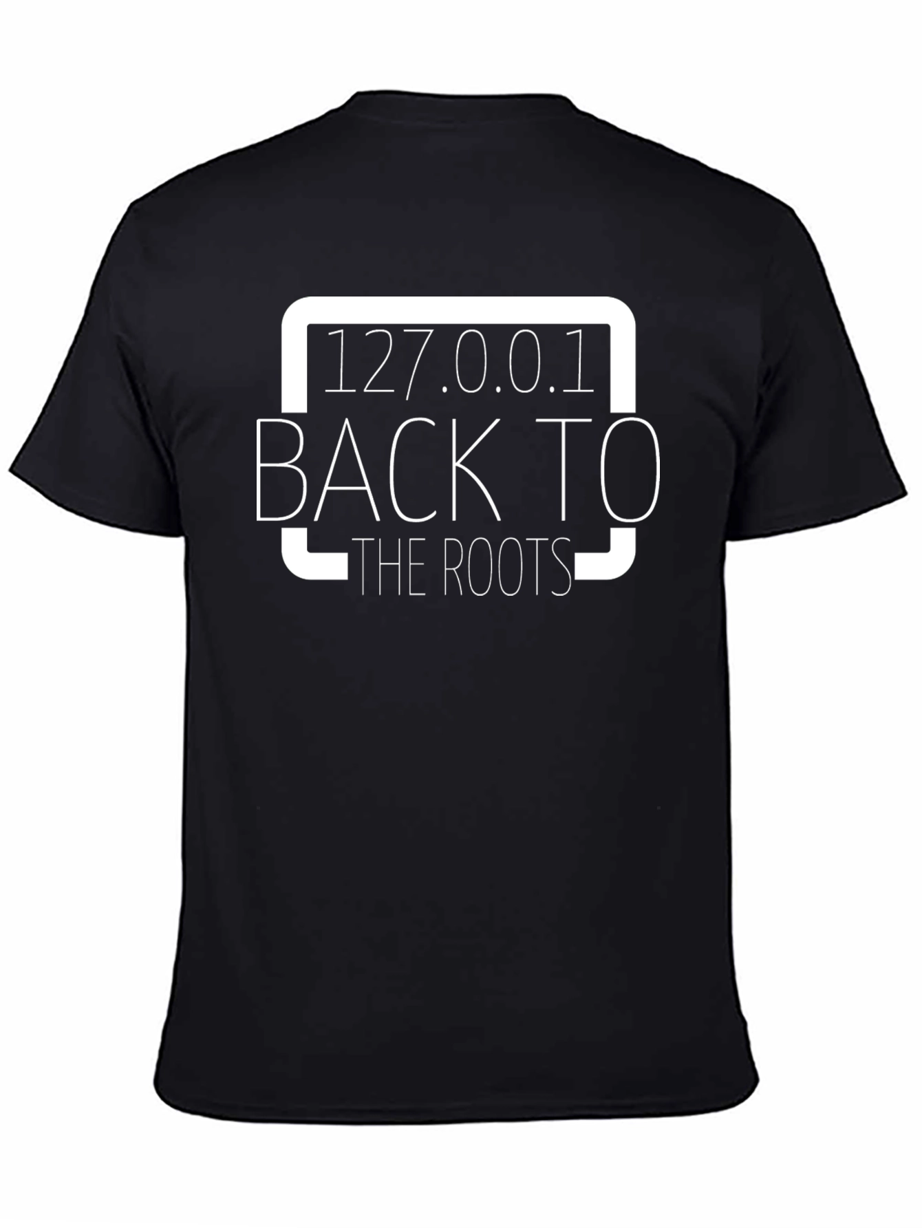 127.0.0.1 Back to the Roots Black T-Shirt