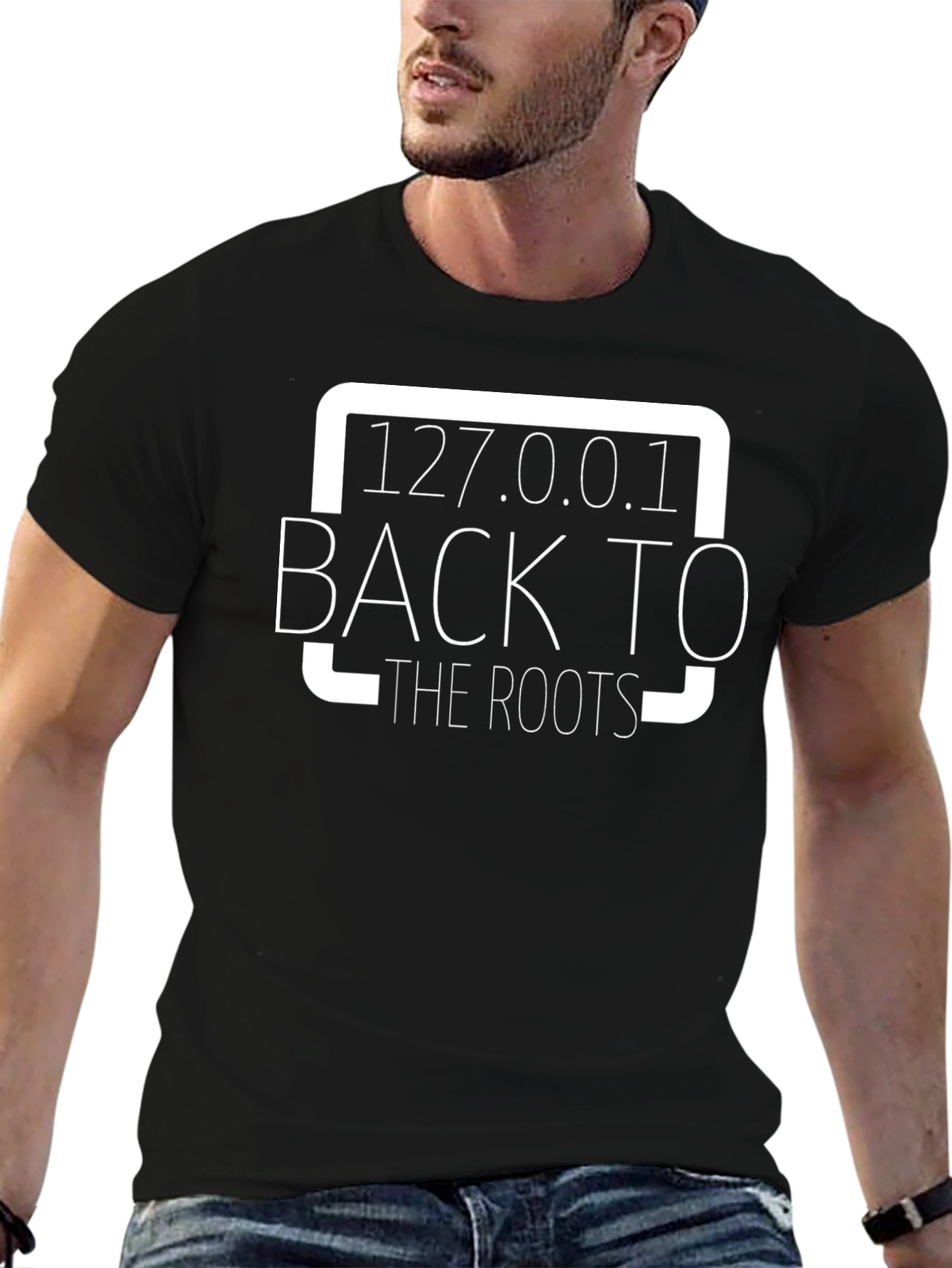 127.0.0.1 Back to the Roots Black T-Shirt
