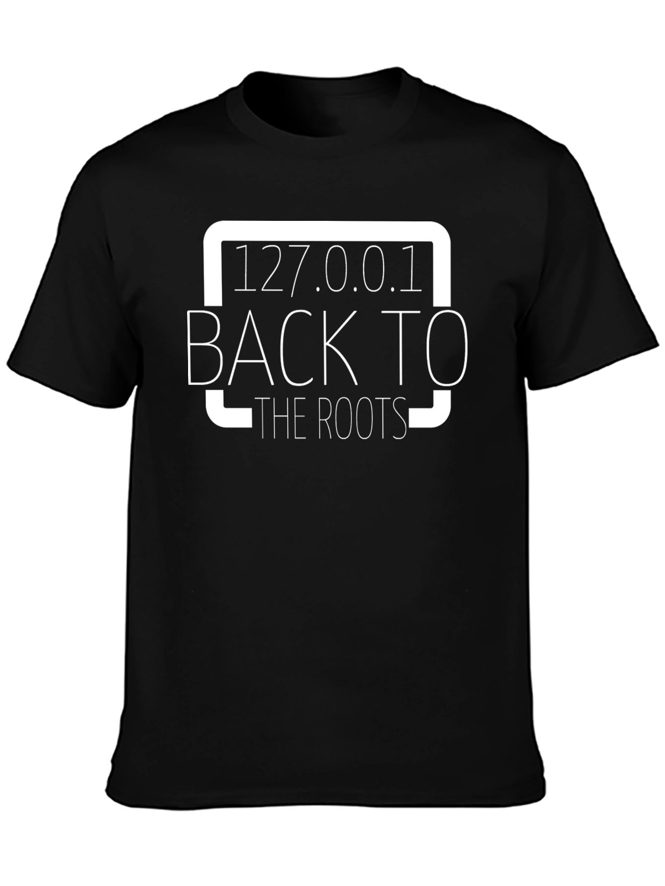 127.0.0.1 Back to the Roots Black T-Shirt