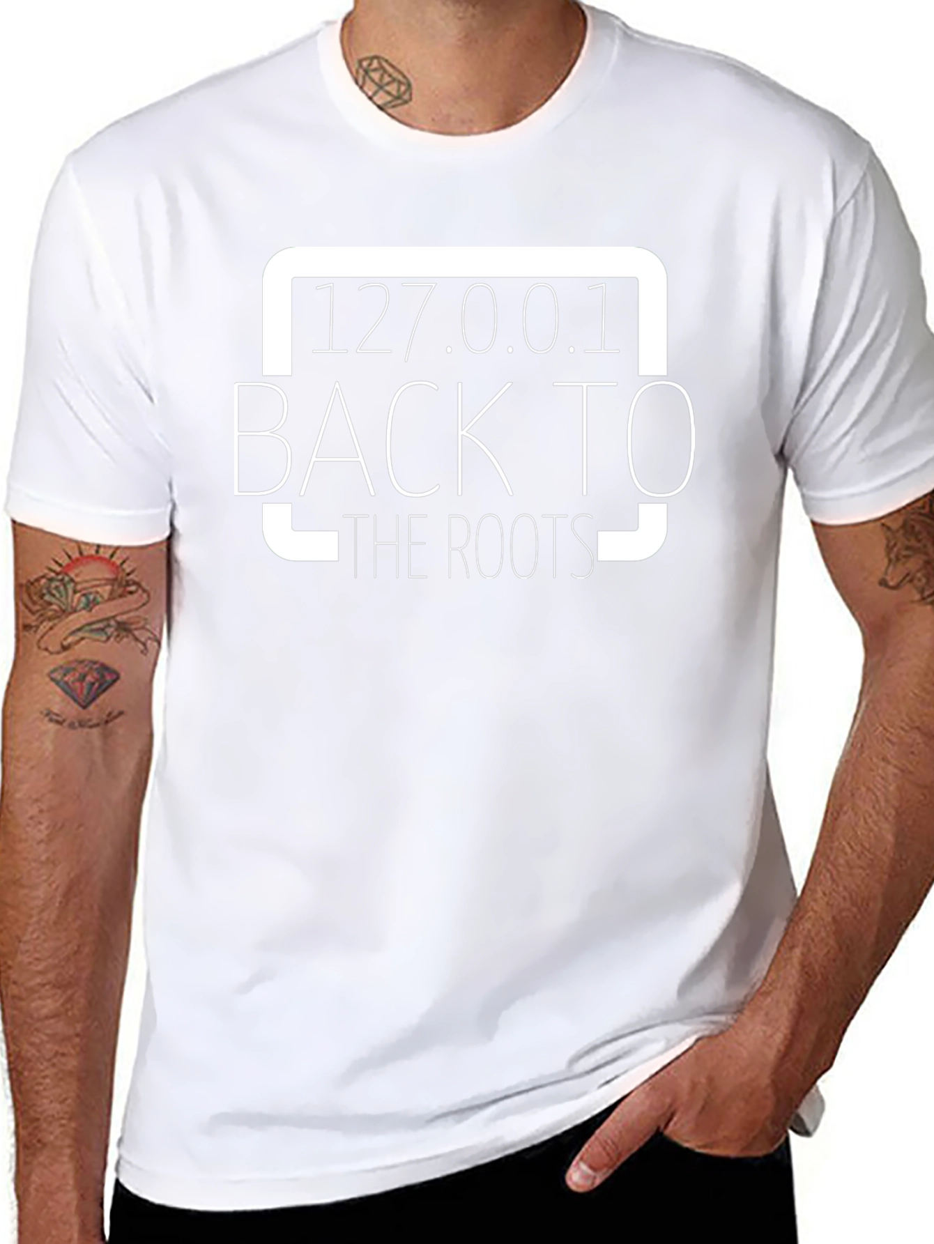 127.0.0.1 Back to the Roots Black T-Shirt