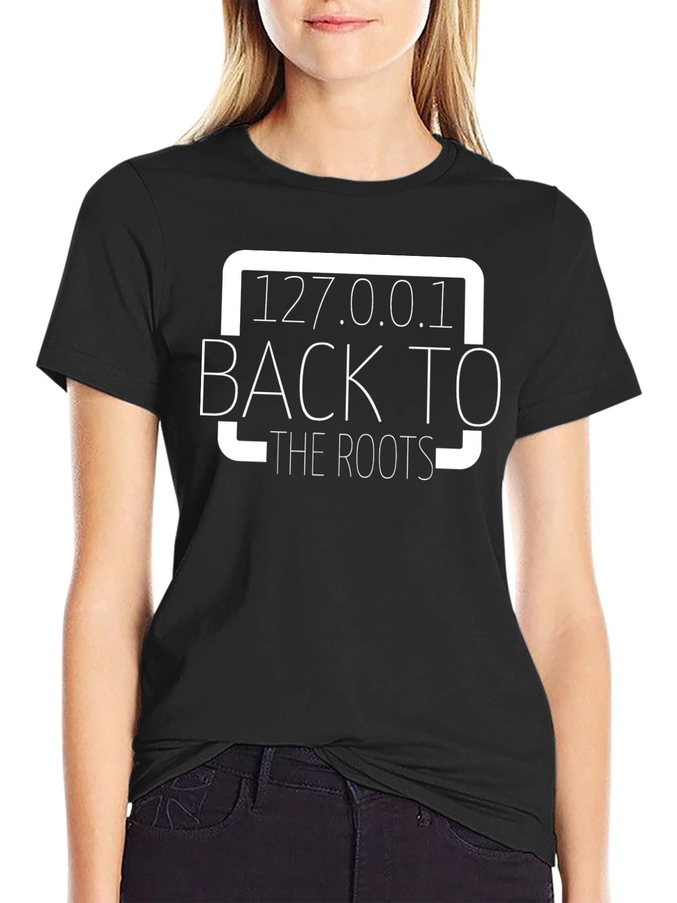 127.0.0.1 Back to the Roots Black T-Shirt