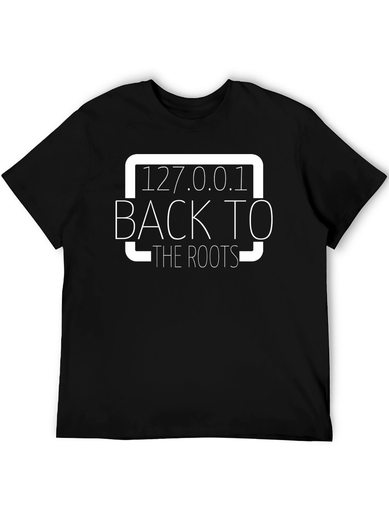127.0.0.1 Back to the Roots Black T-Shirt