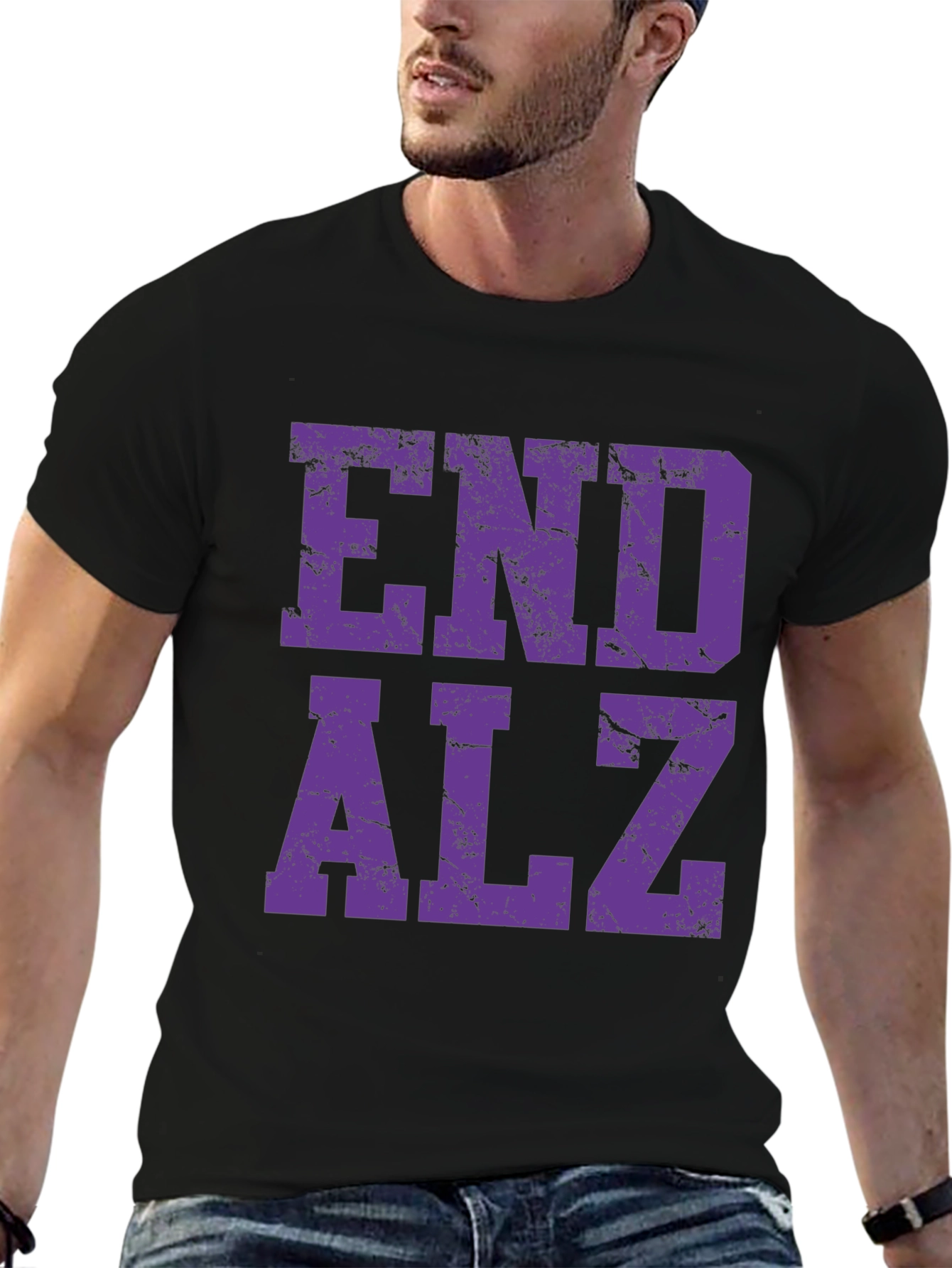 End ALZ Awareness T-Shirt - Black