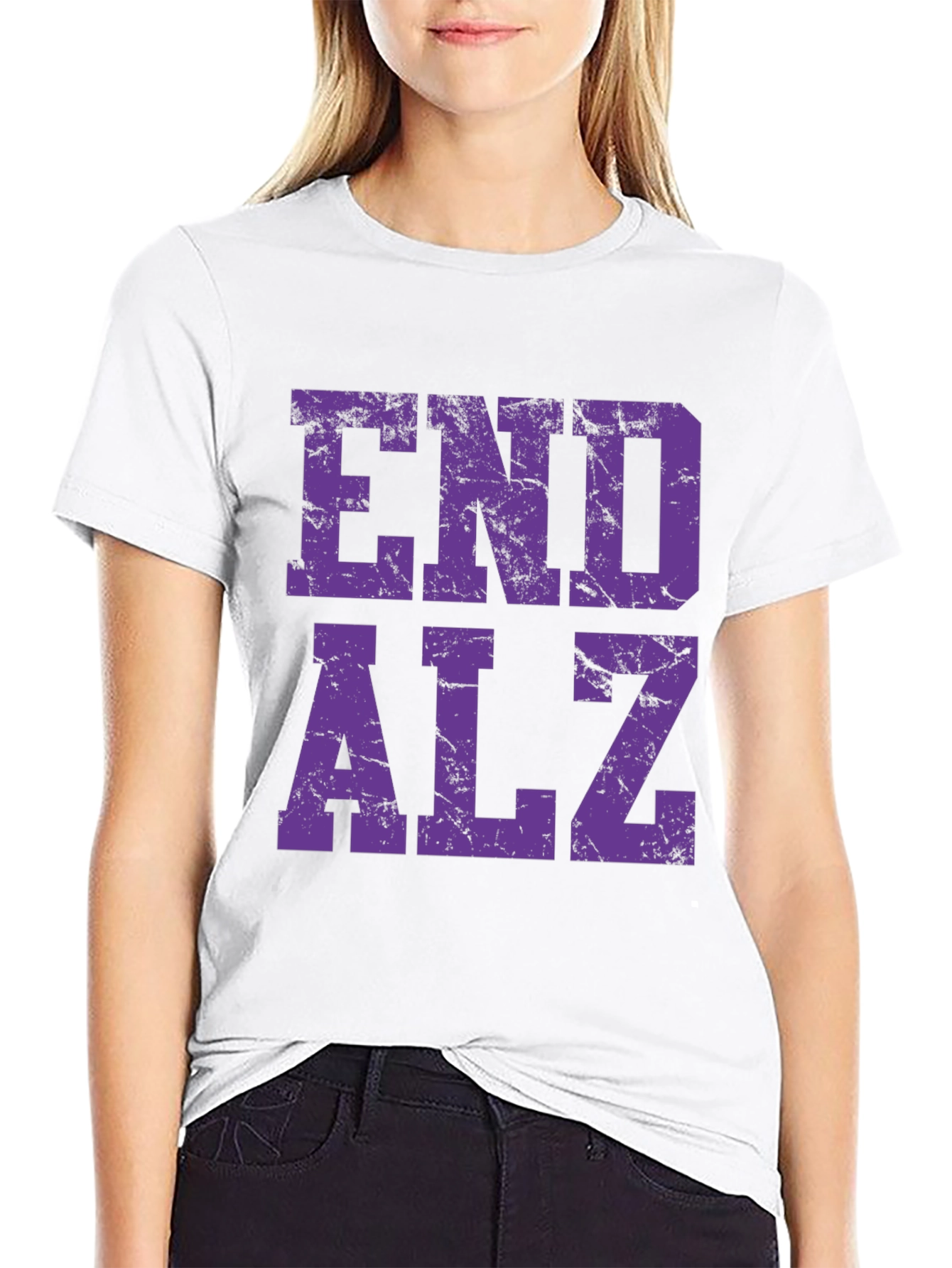 End ALZ Awareness T-Shirt - Black