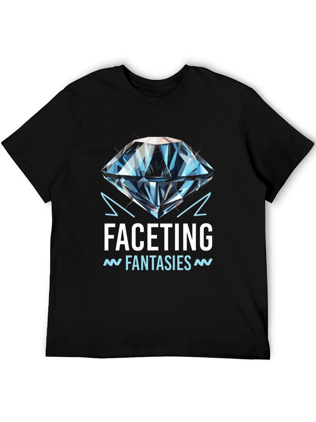 Facetting Fantasies Graphic Tee - Black