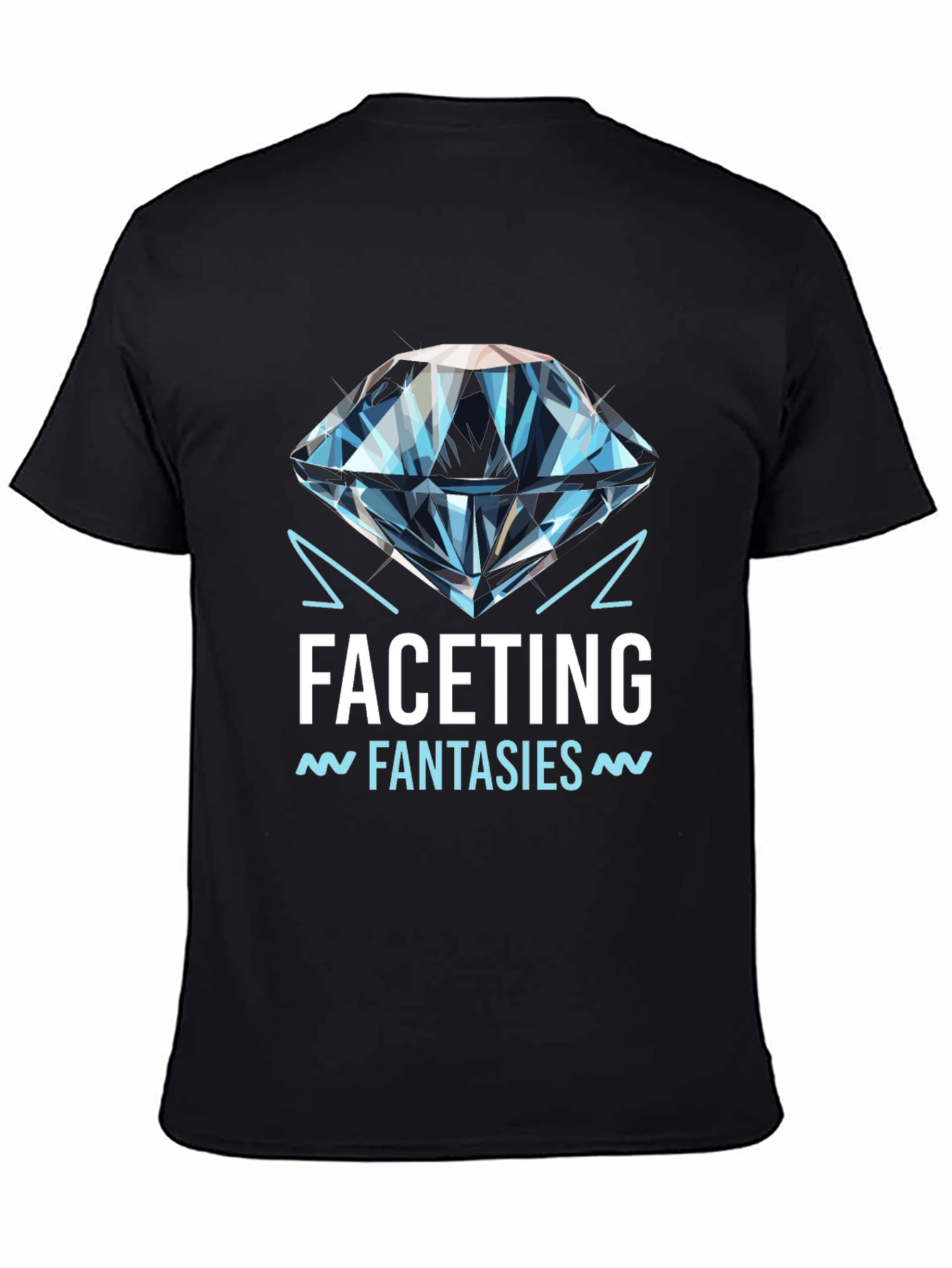 Facetting Fantasies Graphic Tee - Black