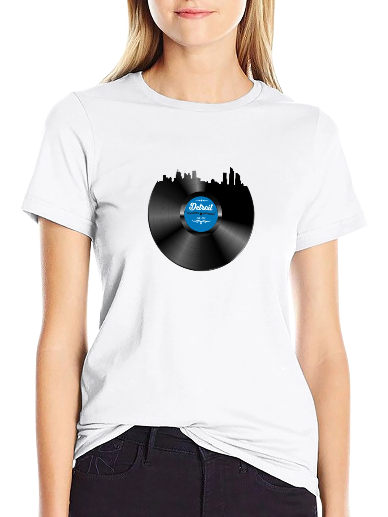 Detroit Vinyl Record Graphic Tee