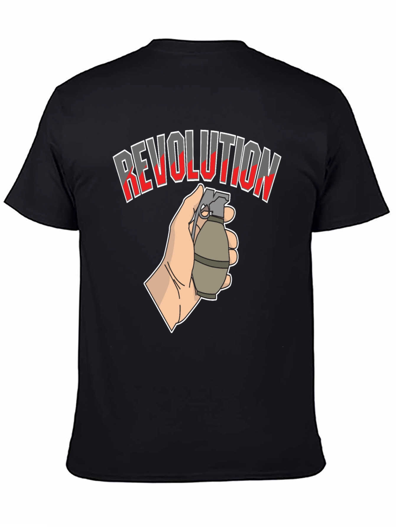 Revolution Grenade Graphic T-Shirt - Black