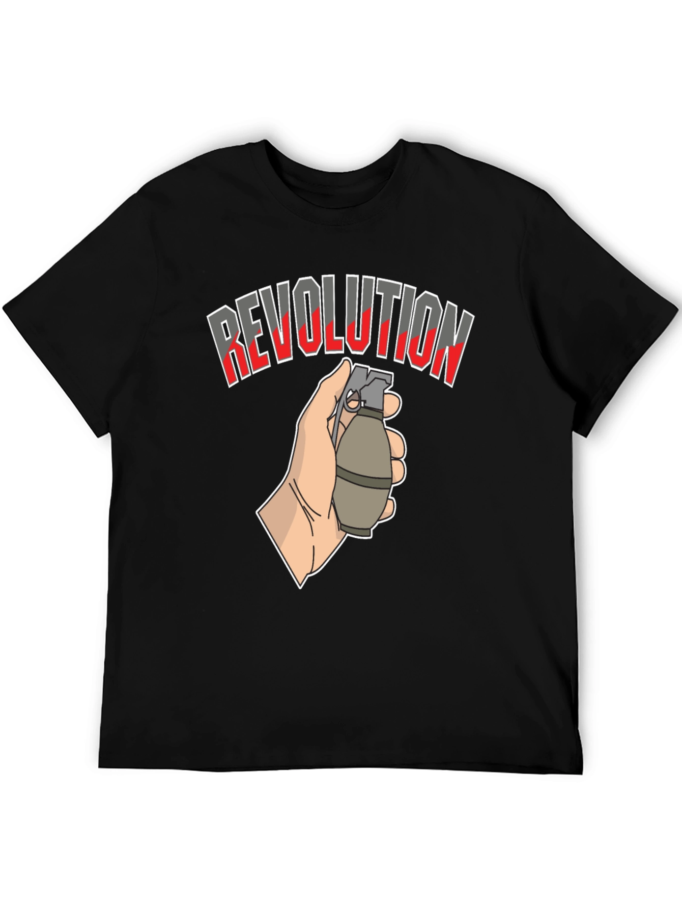 Revolution Grenade Graphic T-Shirt - Black