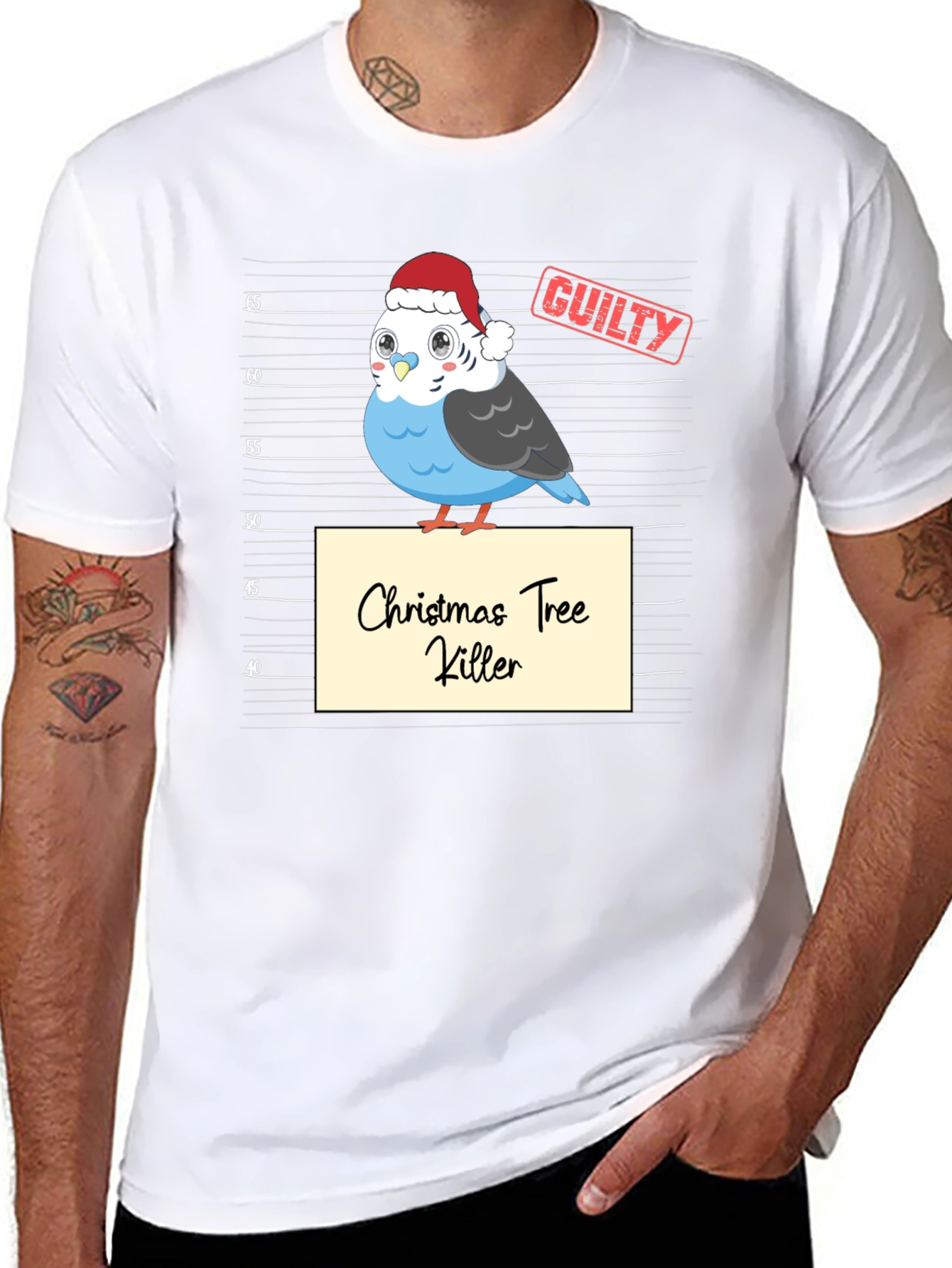 Christmas Tree Killer Bird T-Shirt