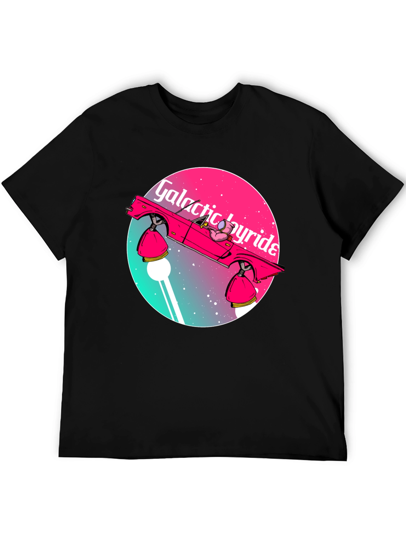 Galactic Joyride T-Shirt - Retro Space Car Graphic Tee