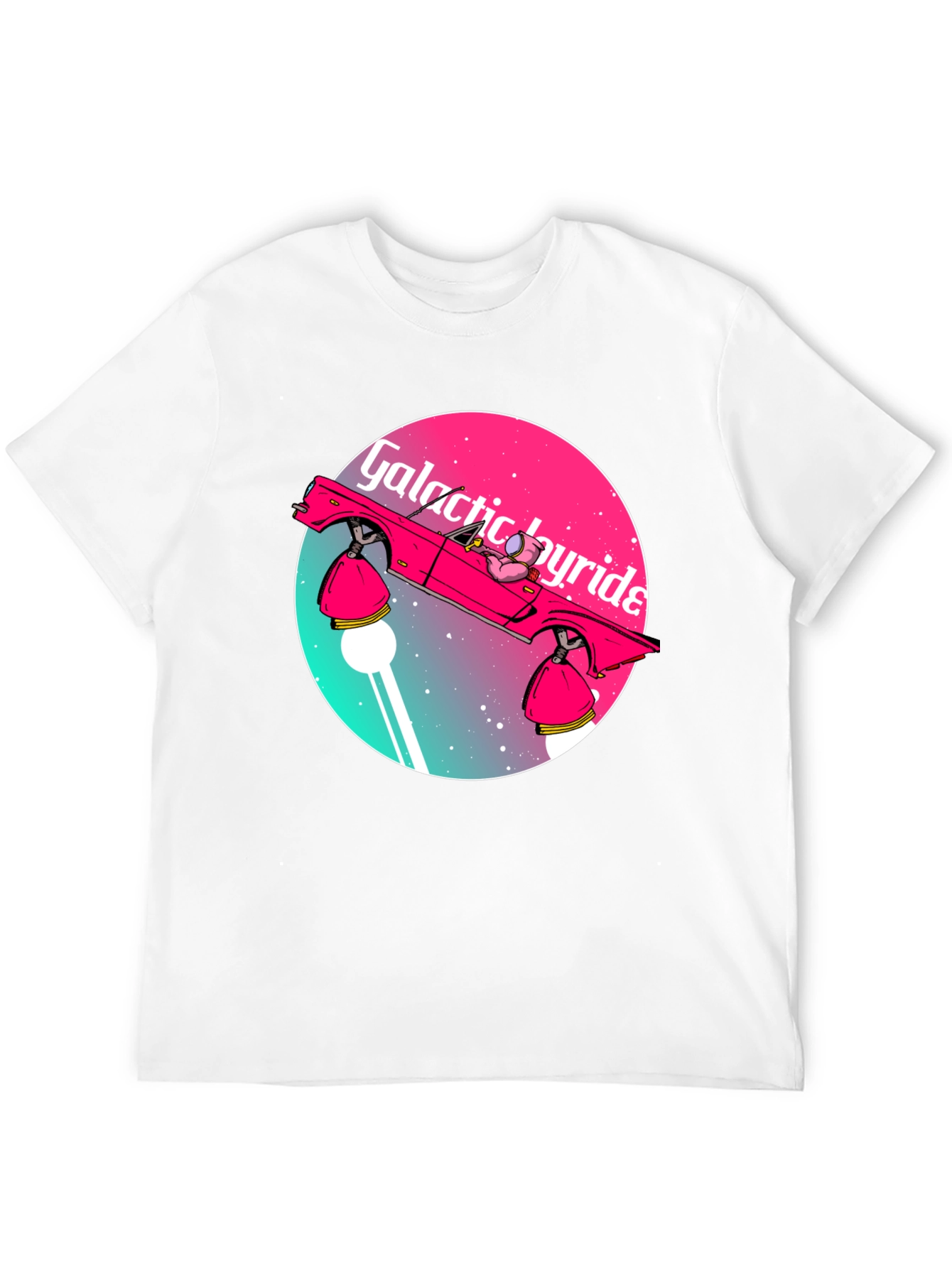 Galactic Joyride T-Shirt - Retro Space Car Graphic Tee