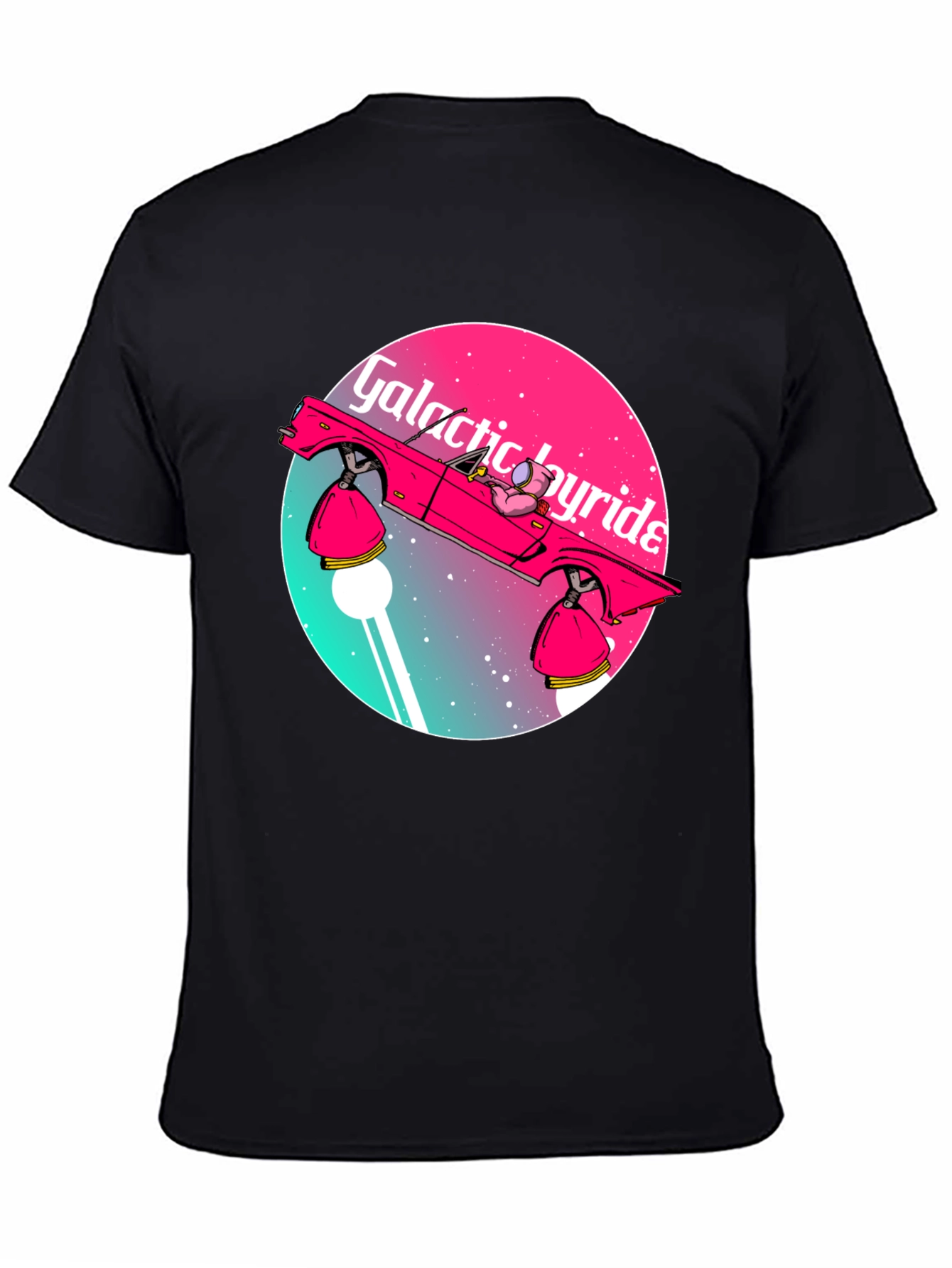 Galactic Joyride T-Shirt - Retro Space Car Graphic Tee