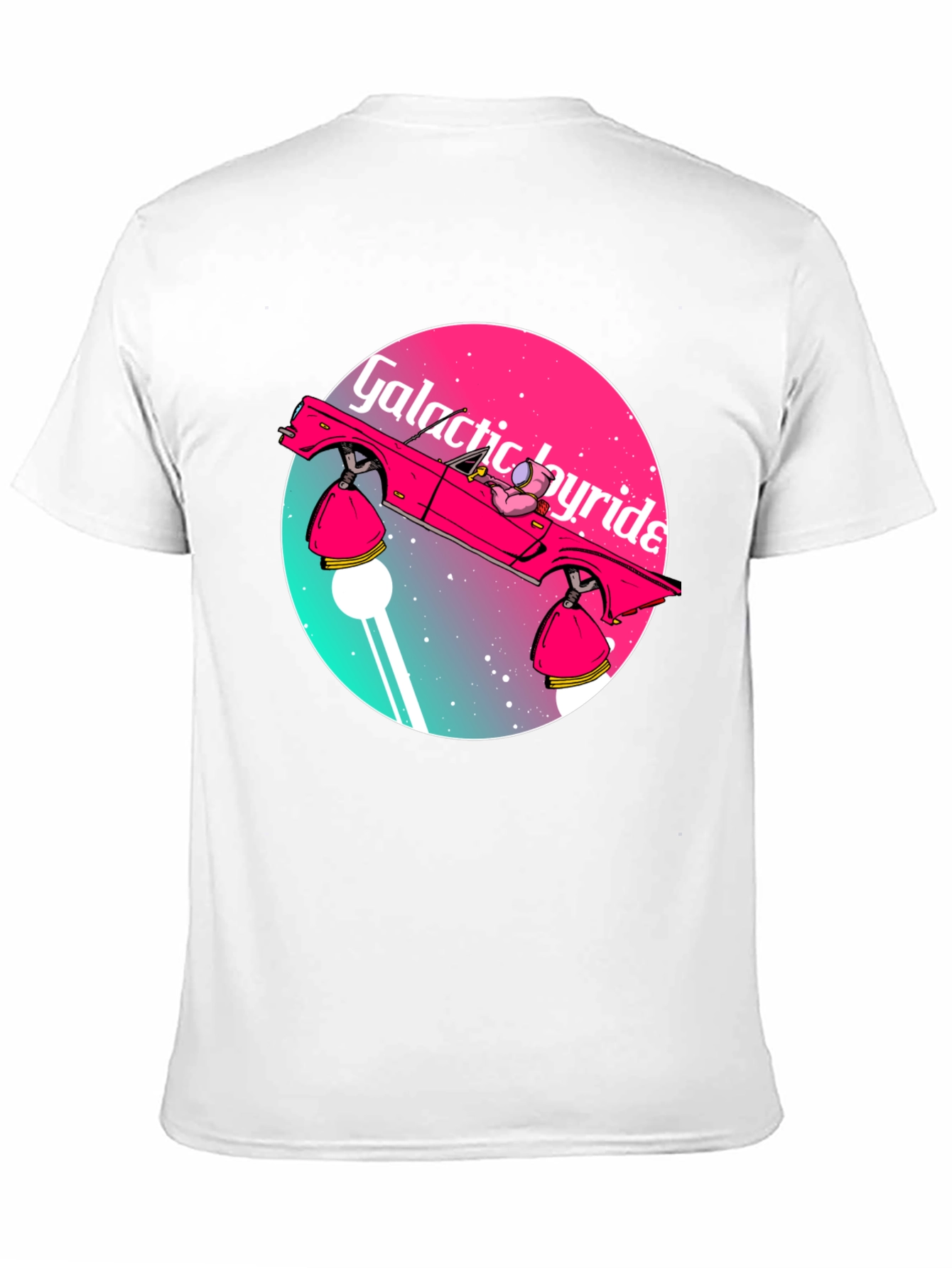 Galactic Joyride T-Shirt - Retro Space Car Graphic Tee
