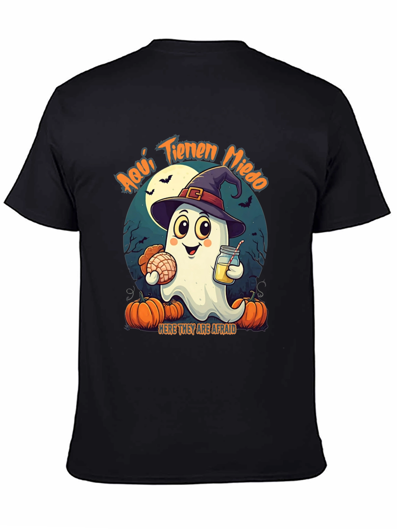 Halloween Ghost T-Shirt - Aquí Tienen Miedo