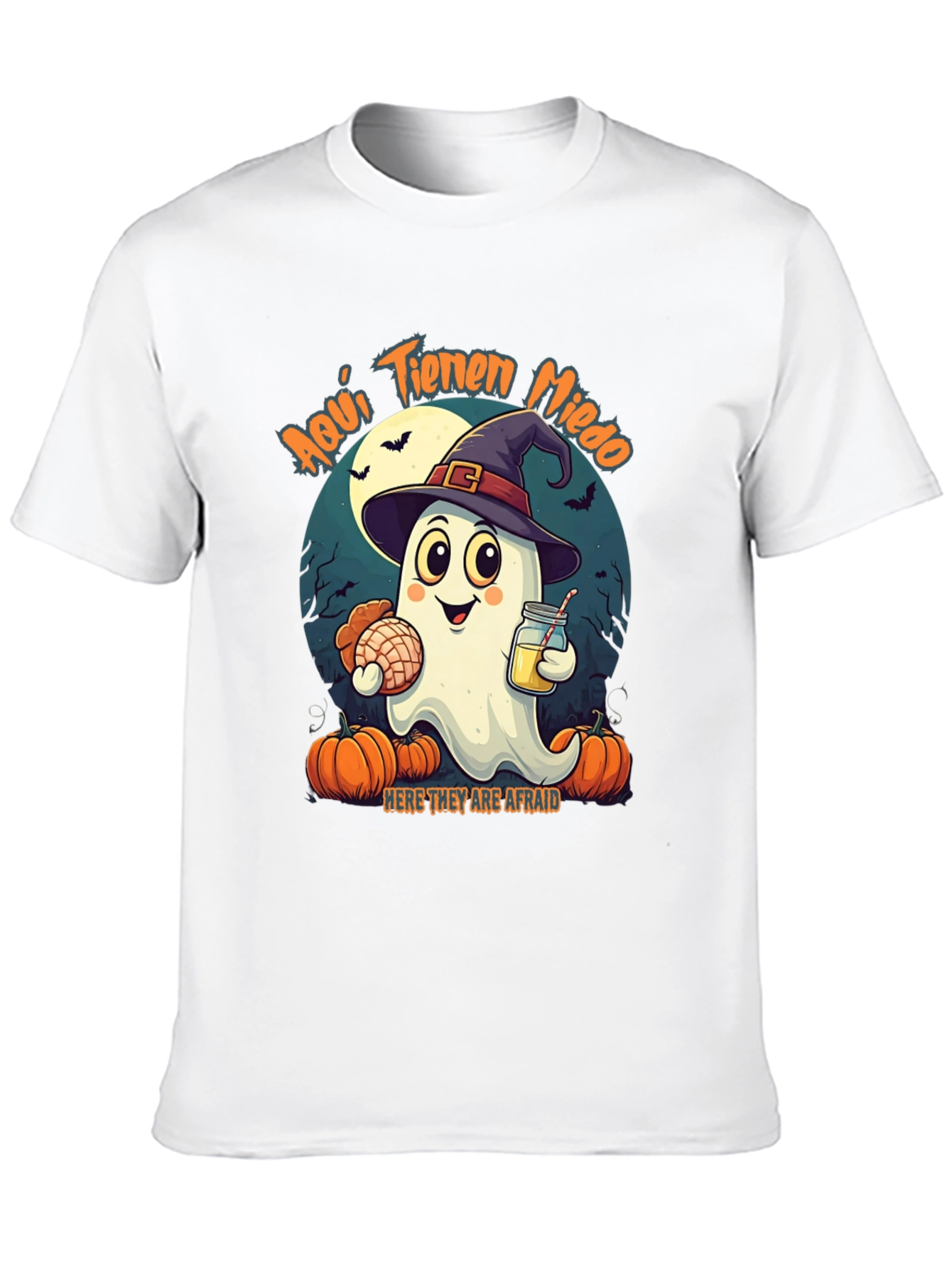 Halloween Ghost T-Shirt - Aquí Tienen Miedo