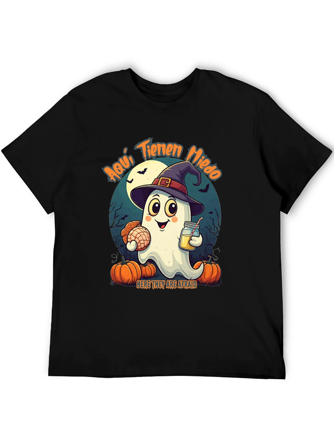 Halloween Ghost T-Shirt - Aquí Tienen Miedo