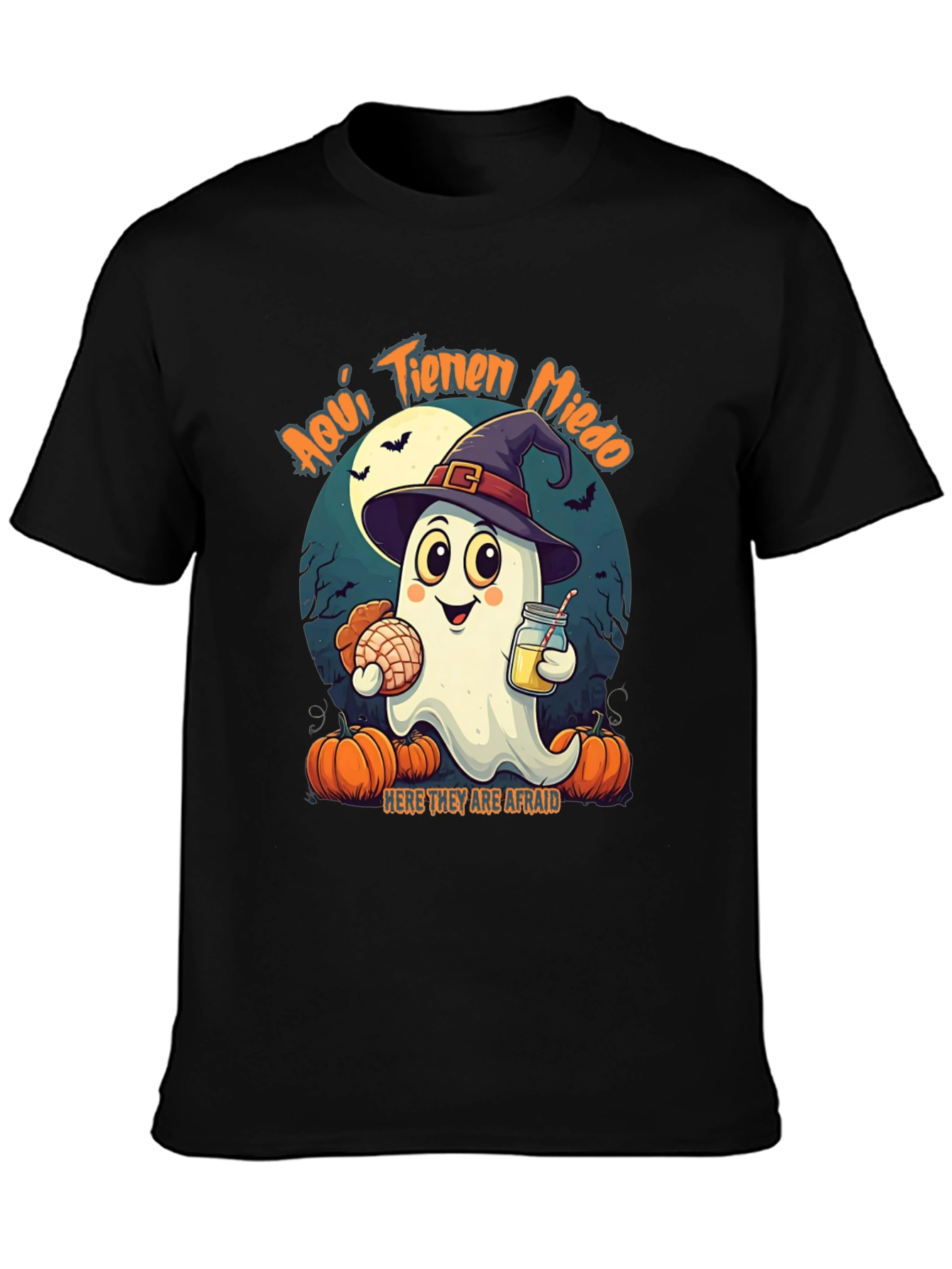 Halloween Ghost T-Shirt - Aquí Tienen Miedo