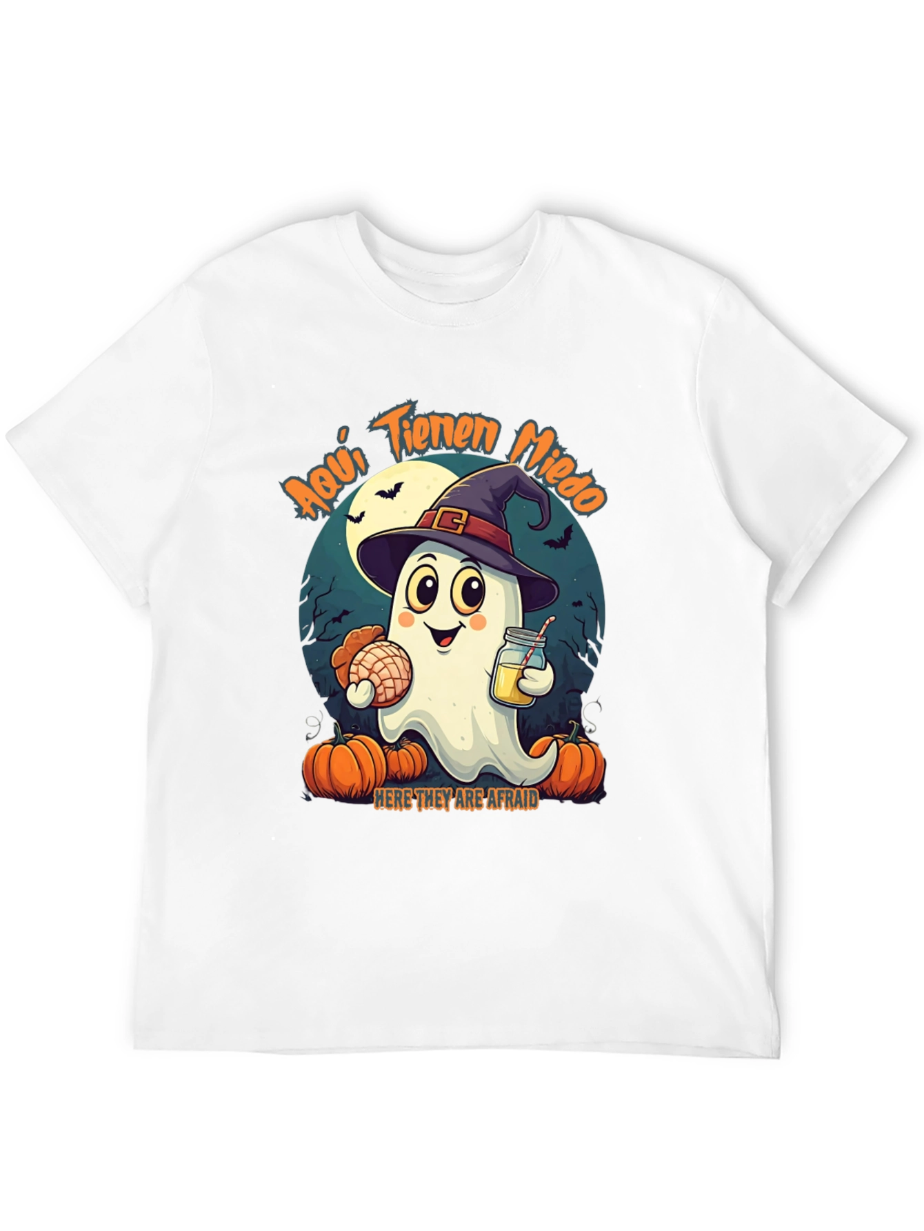 Halloween Ghost T-Shirt - Aquí Tienen Miedo